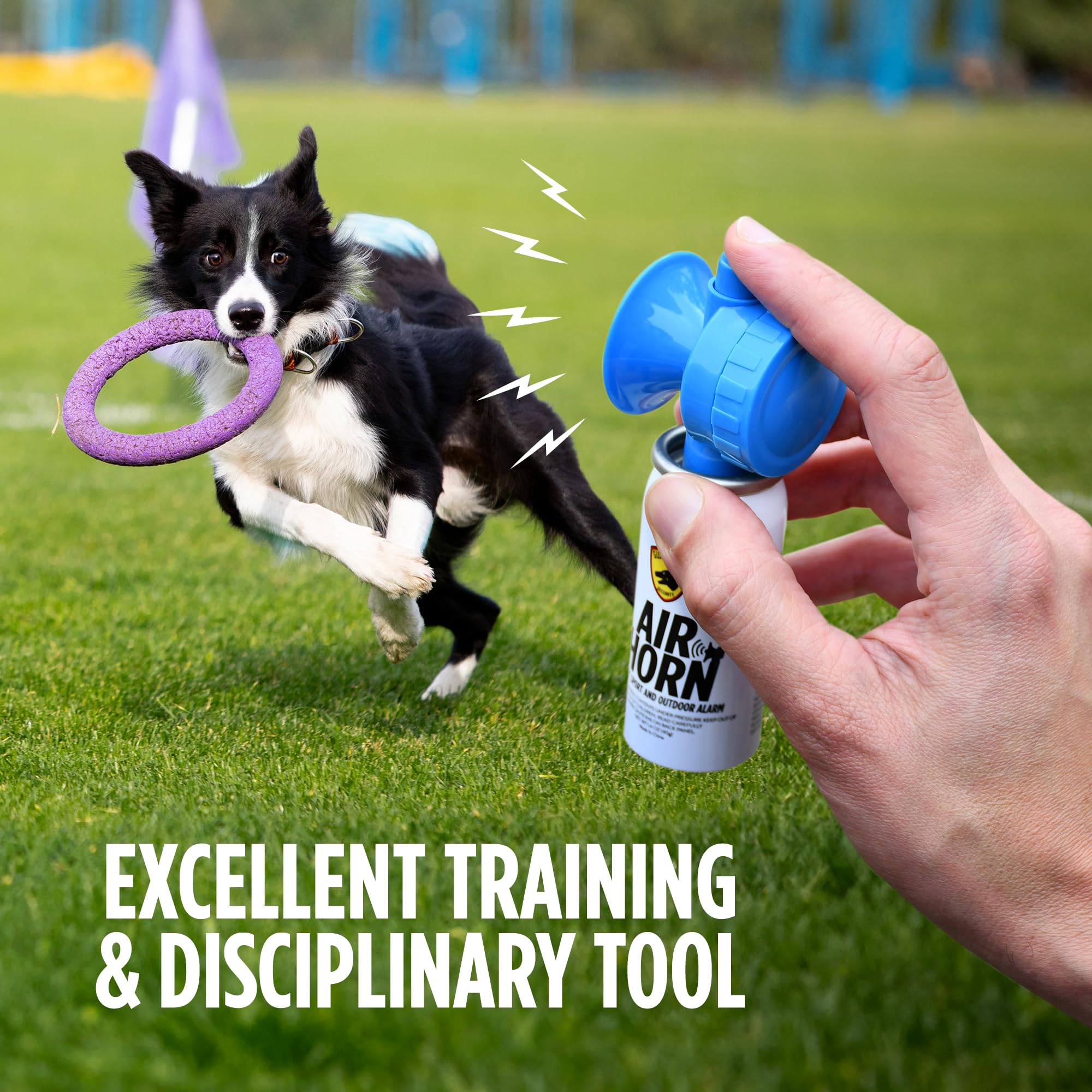 GUARD DOG SECURITY Air Horn for Dogs – Powerful Dog Training Tool to Stop Barking, Jumping, Fighting & Chasing | Effective Coyote Deterrent & Safety Device | Perfect for Outdoor Adventures, Hiking & Home Protection