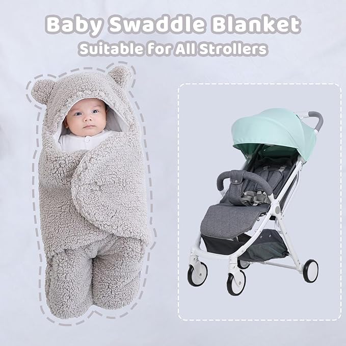 Soft Organic Cotton Baby Swaddle Blanket for Newborns 0-6 Months - Breathable, Hypoallergenic Baby Essentials for Boys & Girls - Perfect for Sleeping, Swaddling, and Nursery Comfort