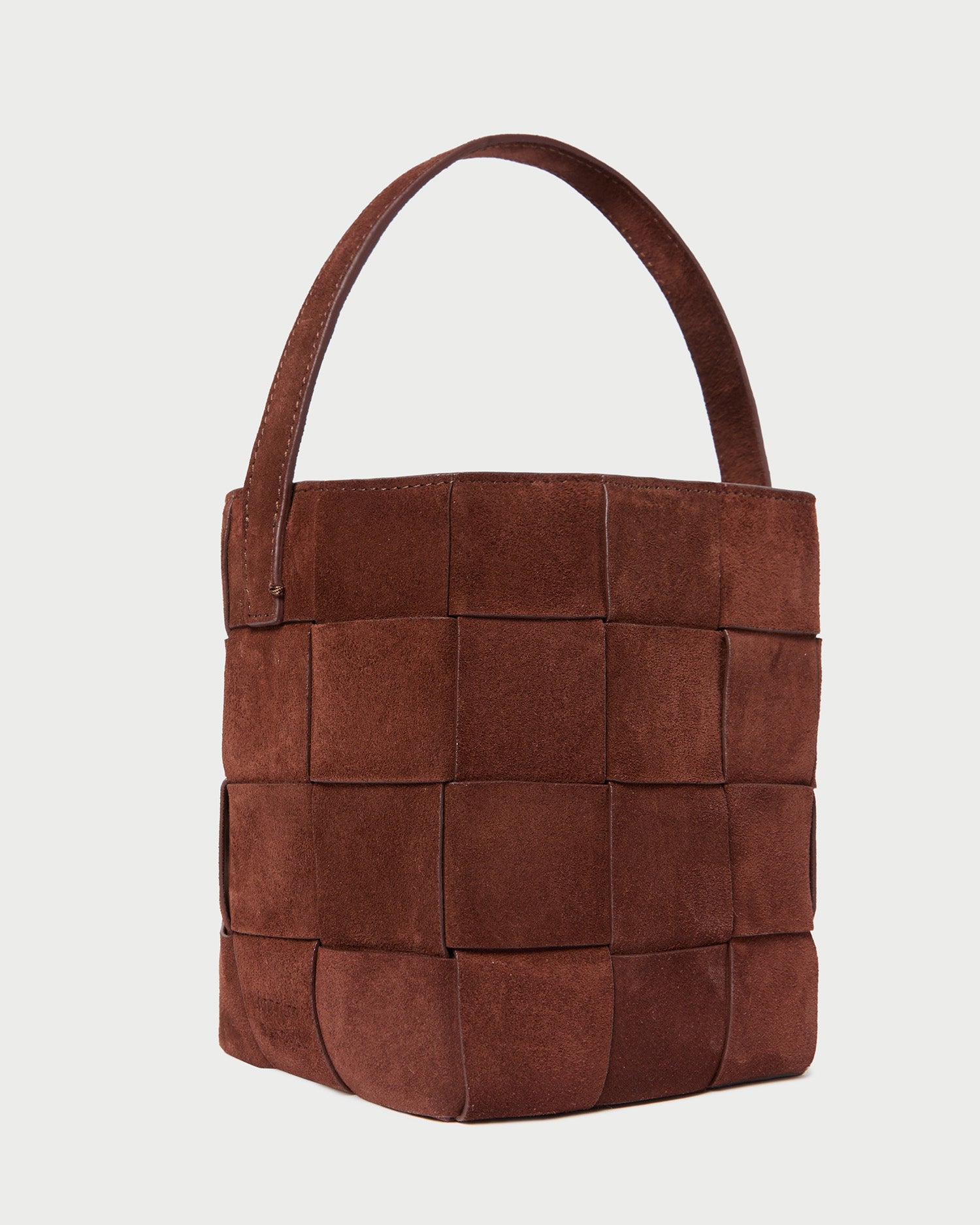 Laith Espresso Woven Bucket Bag for Women - Stylish Crossbody Handbag with Adjustable Strap - Perfect for Work, Travel & Everyday Use