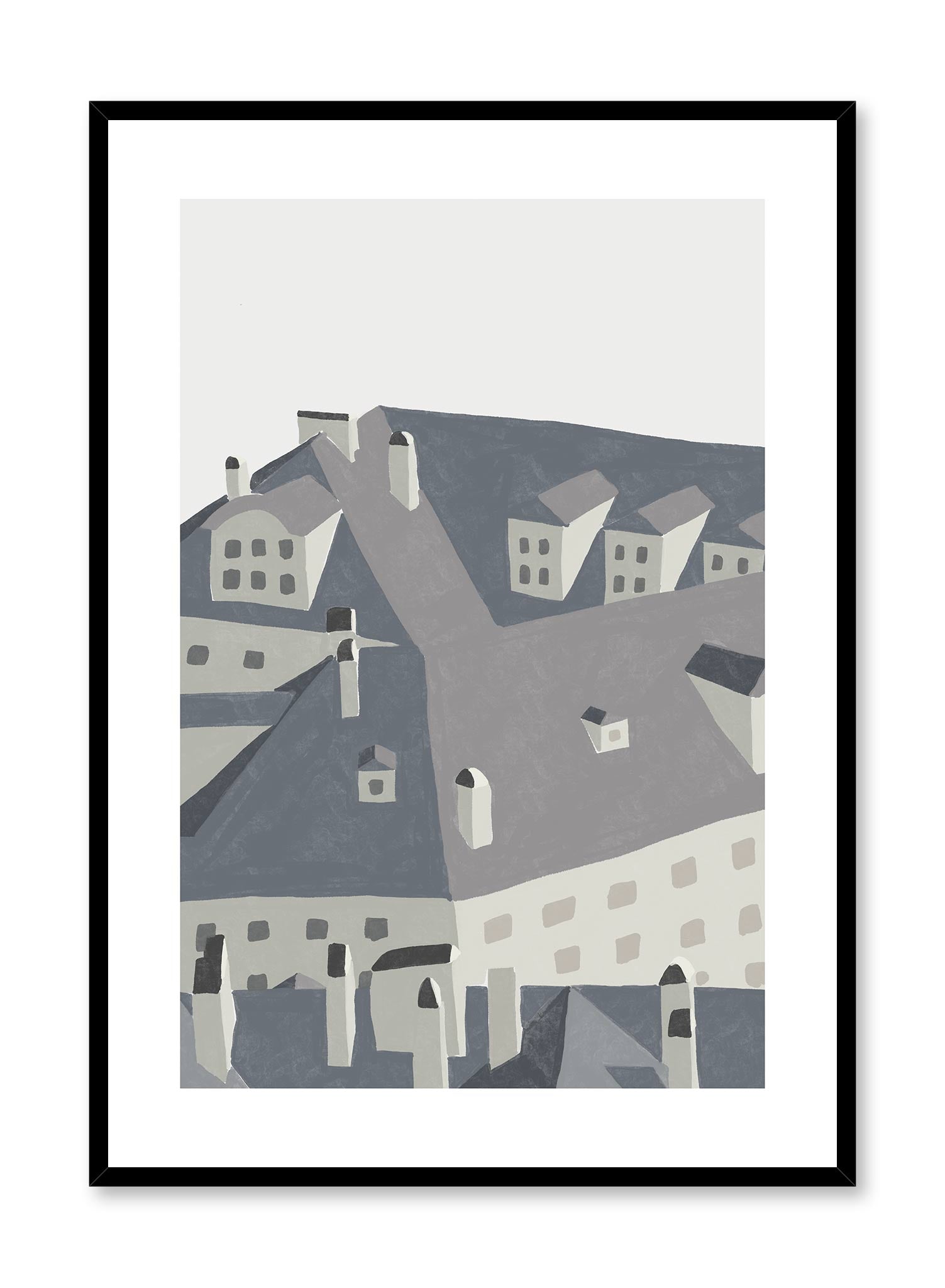 Flying Over London Poster - Vintage Travel Art Print for Home & Office Decor - Perfect for Living Room, Bedroom, or Office Wall