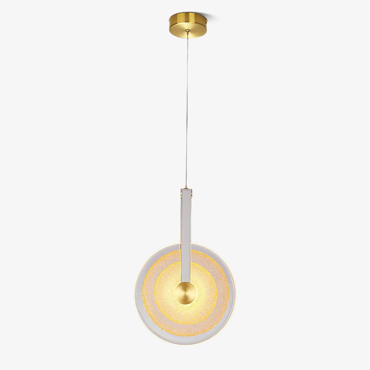 Disc Paolo Castelli Pendant Lamp - Modern Italian Glass Ceiling Light for Dining Room, Kitchen & Living Room Decor