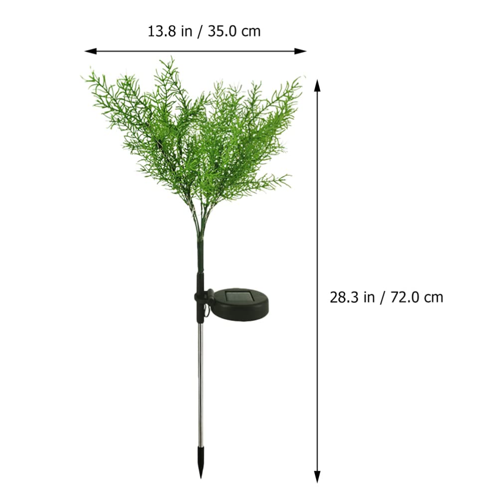 2 Pack Solar Powered Christmas Tree Stake Lights - Outdoor Holiday Lawn Decor with Stainless Steel Ground Insert - Waterproof Solar Garden Lights for Yard, Pathway, Patio & Christmas Decoration