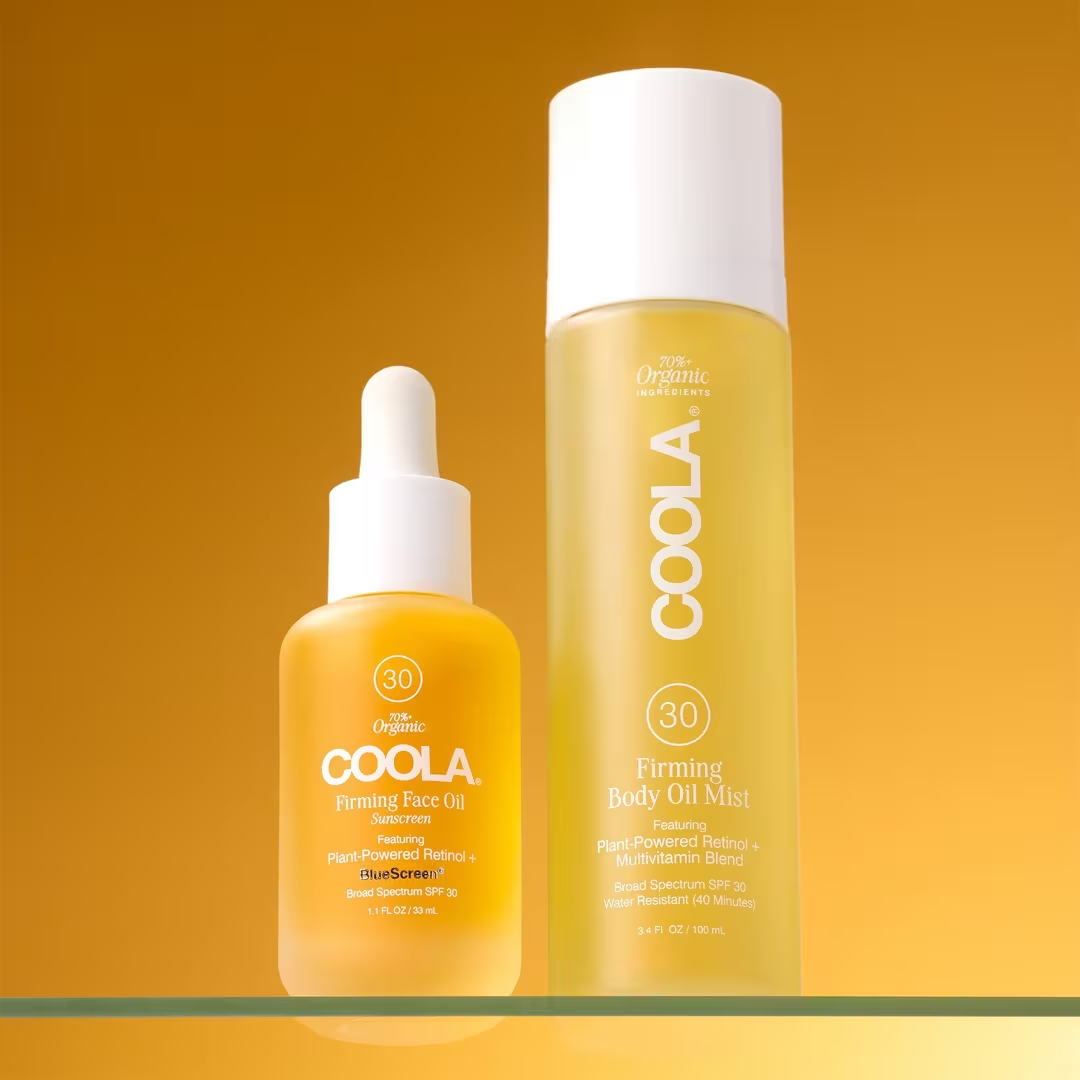 COOLA Firming Face Oil SPF 30 - Organic Anti-Aging Facial Moisturizer with Sun Protection | Perfect for Daily Skincare & Outdoor Activities