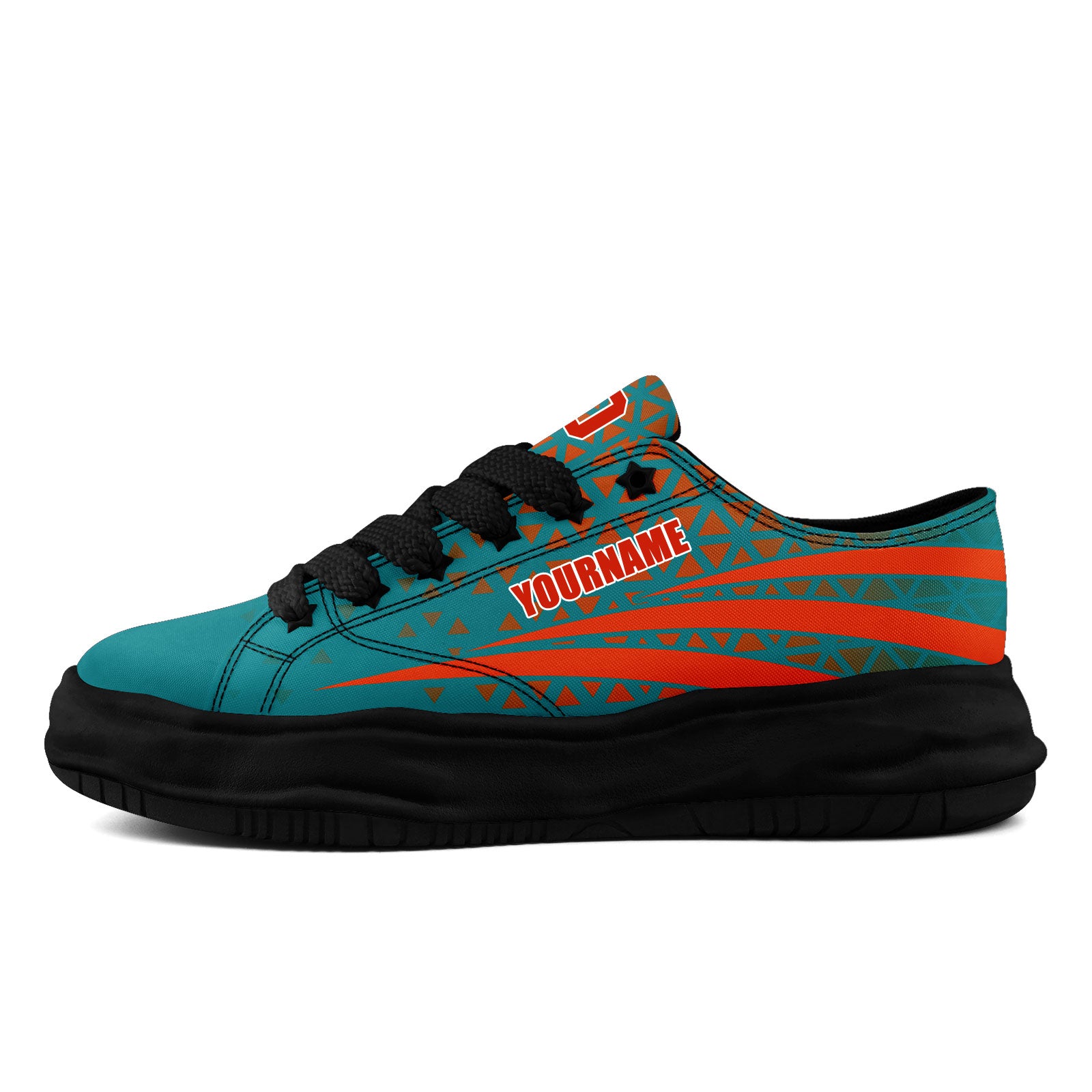 Custom Blue & White Florida Themed Personalized Sneakers - FN038 D023003 Size 24 - Perfect for Beach Vacations, Summer Outfits & Casual Wear