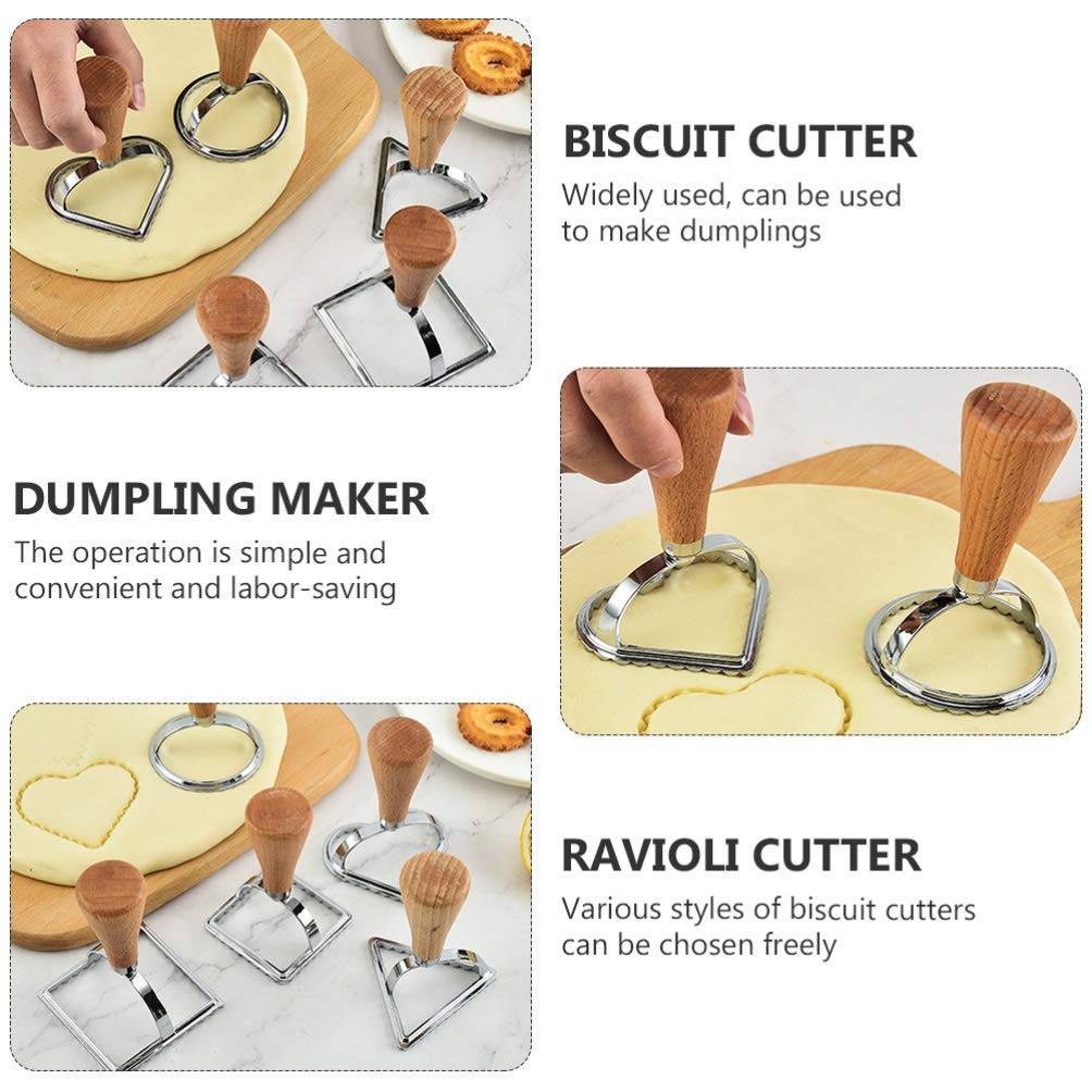 3-Piece Dumpling Maker Set - Biscuit Cutter, Ravioli Stamp & Cake Molds - Professional Baking Tools for Homemade Dumplings, Cookies & Pasta - Perfect for Holiday Baking & Family Cooking