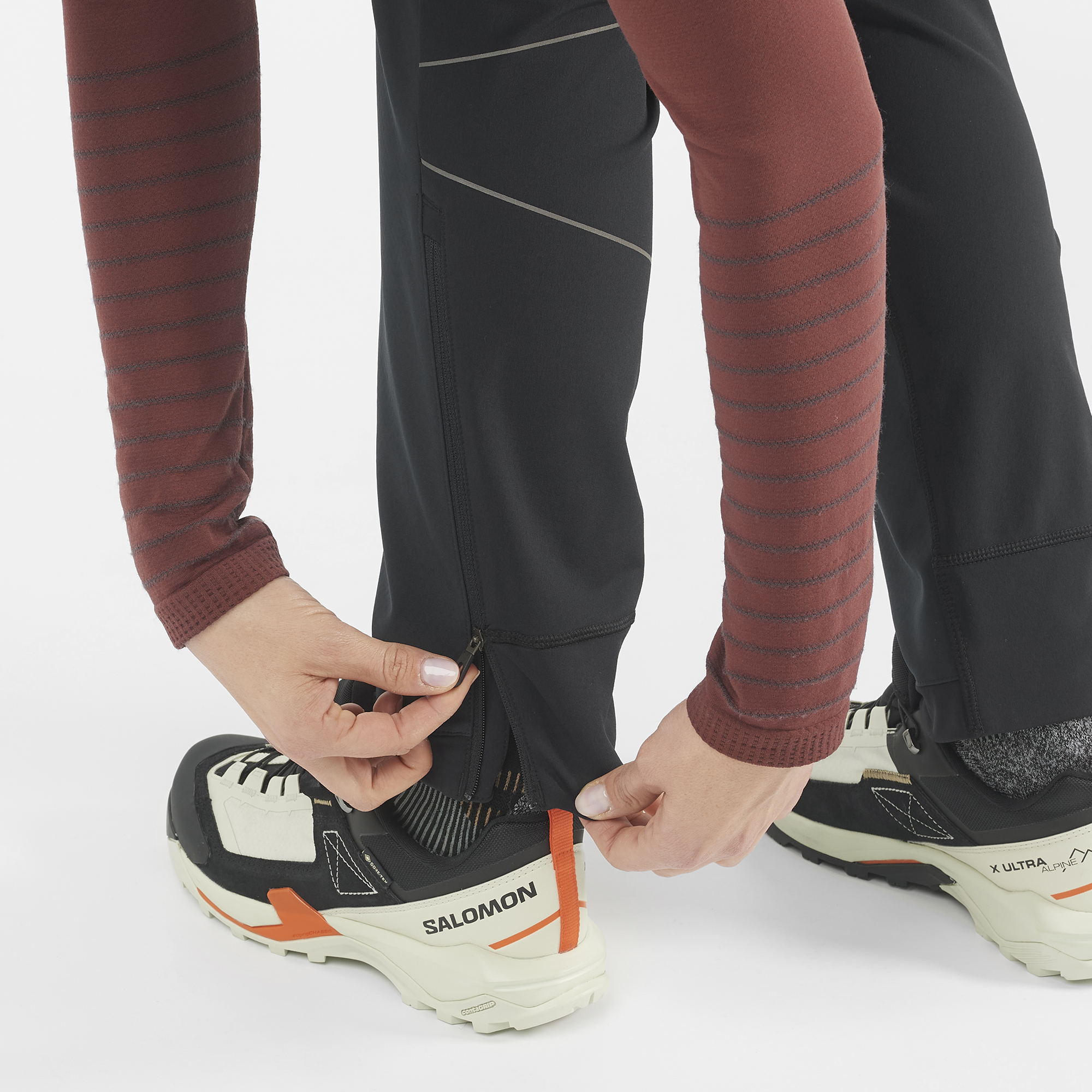 Women's Elevate SShell Pant - Deep Black Waterproof Hiking Pants for Outdoor Adventures & Travel