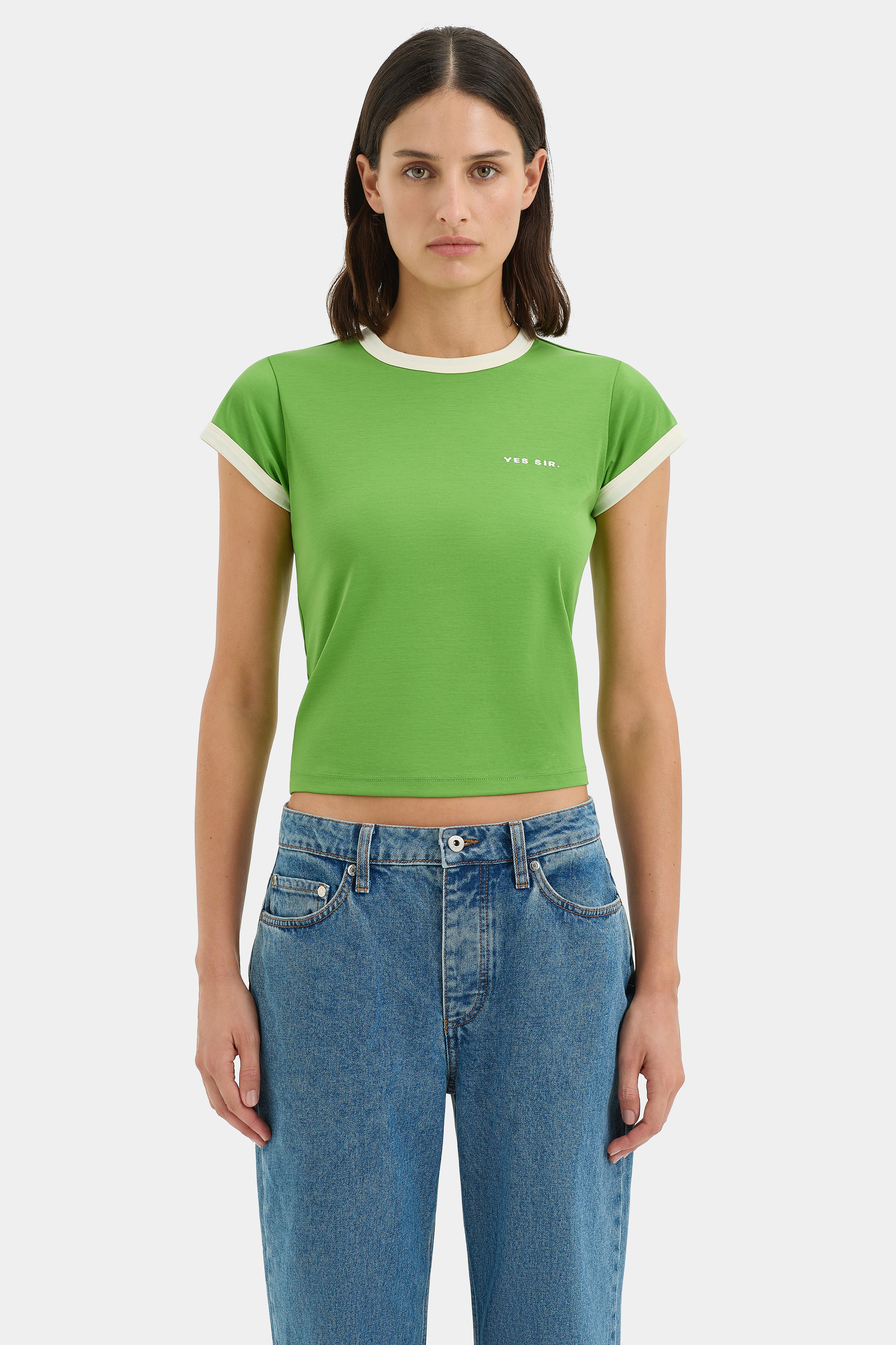Yes SIR. Premium Fitted T-Shirt for Men - Slim Fit Cotton Tee - Casual & Streetwear Style - Perfect for Everyday Wear, Gym, and Outings
