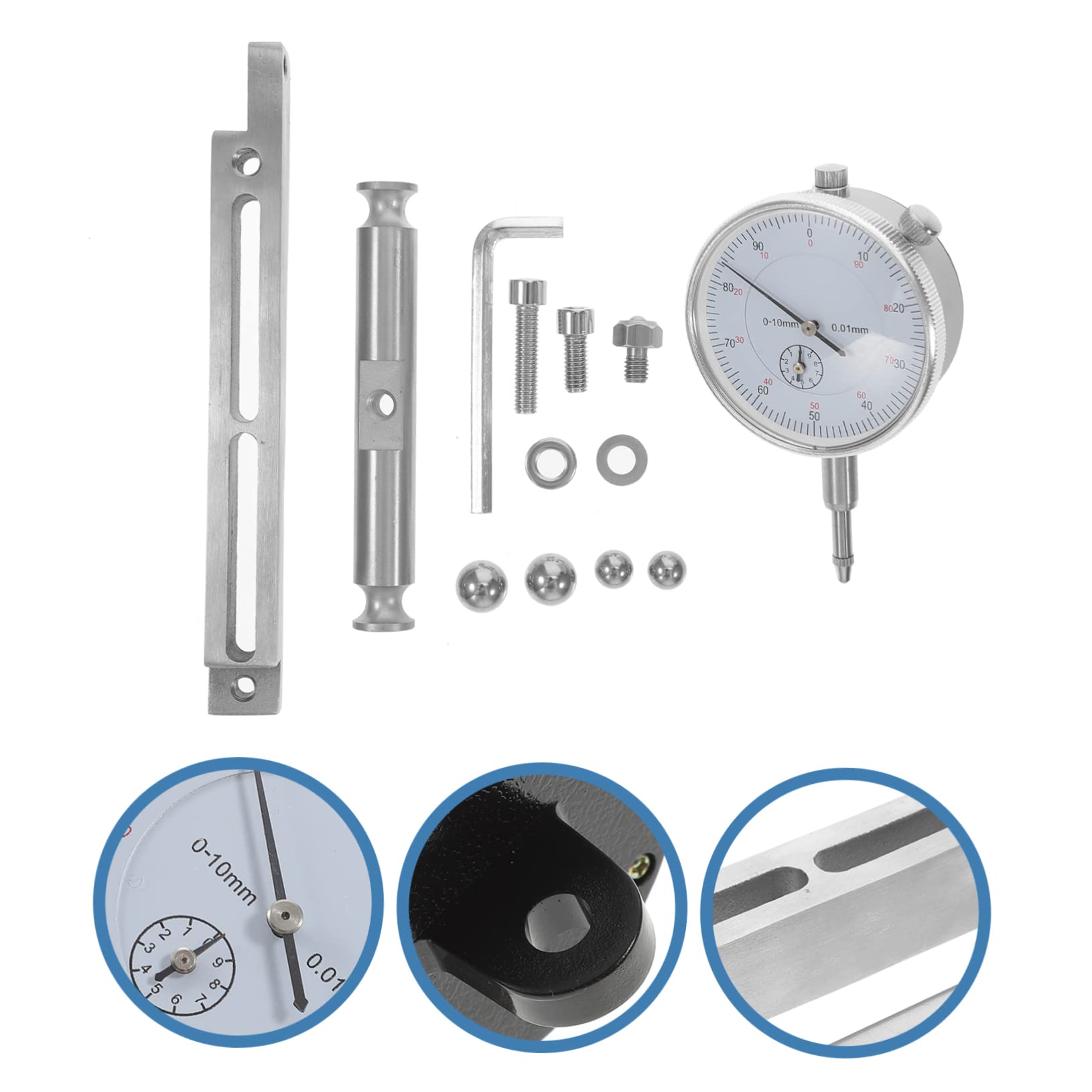Precision Saw Gauge Table Saw Alignment Tool with Dial Indicator - Stainless Steel Fence System for Accurate Table Saw Miter Gauge & Sled Alignment | Perfect for Woodworking, Cabinet Making, and DIY Projects