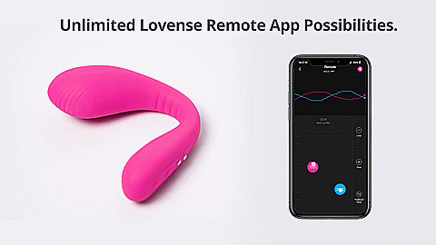Lovense Dolce (Previously Quake) - Adjustable Dual Stimulator for Women, Pink - Perfect for Couples Play & Solo Pleasure
