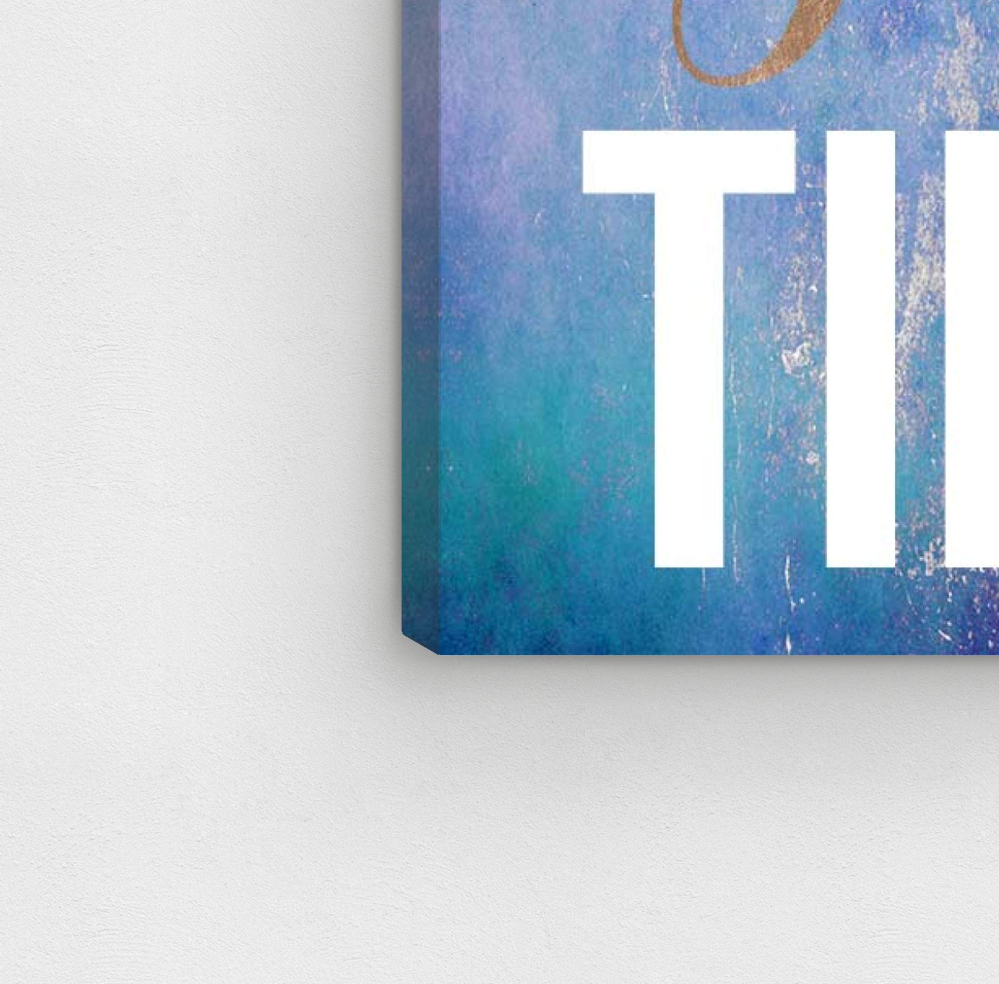 Oliver Gal Artist Co. 'Be You' Wall Art Canvas Print - Inspirational Typography & Quote Home Decor, 10x15 Inches, Blue & Purple - Perfect for Living Room, Bedroom & Office Decor