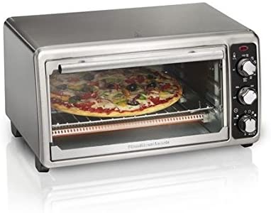Hamilton Beach 6-Slice Stainless Steel Toaster Oven 31412C - Perfect for Breakfast, Baking & Small Kitchen Cooking