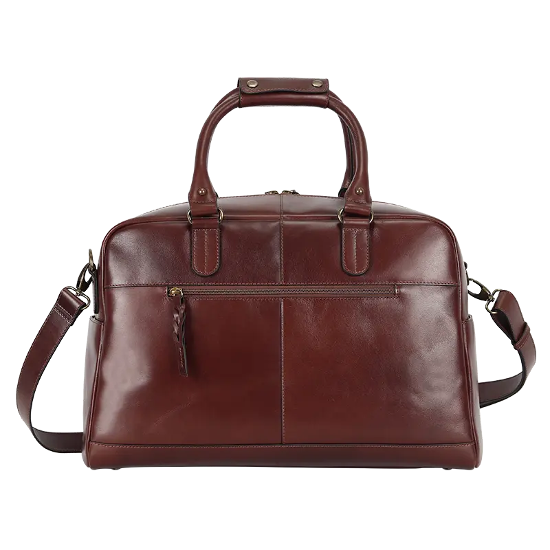 Premium Leather Carry-On Duffle Bag for Travel & Gym - Water-Resistant, Spacious & Durable Luggage for Men & Women - Perfect for Business Trips, Weekend Getaways & Workouts