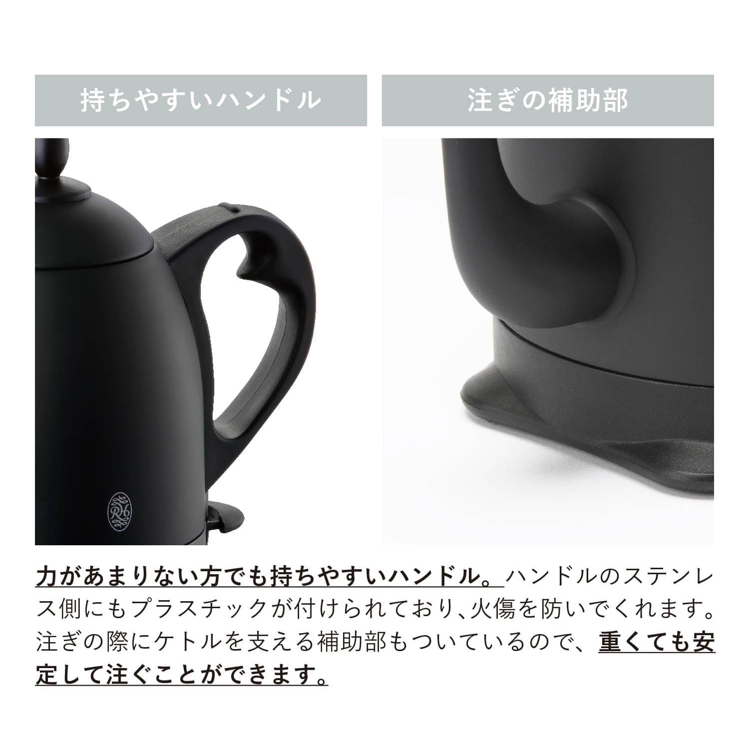 Russell Hobbs 7408JP-88 Matte Black 0.8L Electric Cafe Kettle - Fast Boiling for Coffee, Tea & Hot Drinks in Home, Office or Dorm Room