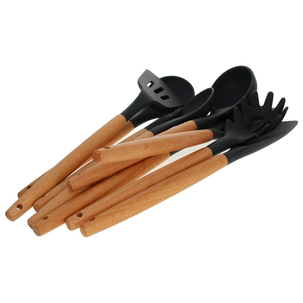Utoolmart 9-Piece Silicone Kitchen Utensil Set - Non-Stick Cooking Tools, Heat-Resistant Spatula, Spoon & Turner - Perfect for Nonstick Cookware, Baking & Everyday Cooking - Ideal Christmas Gift for Home Chefs