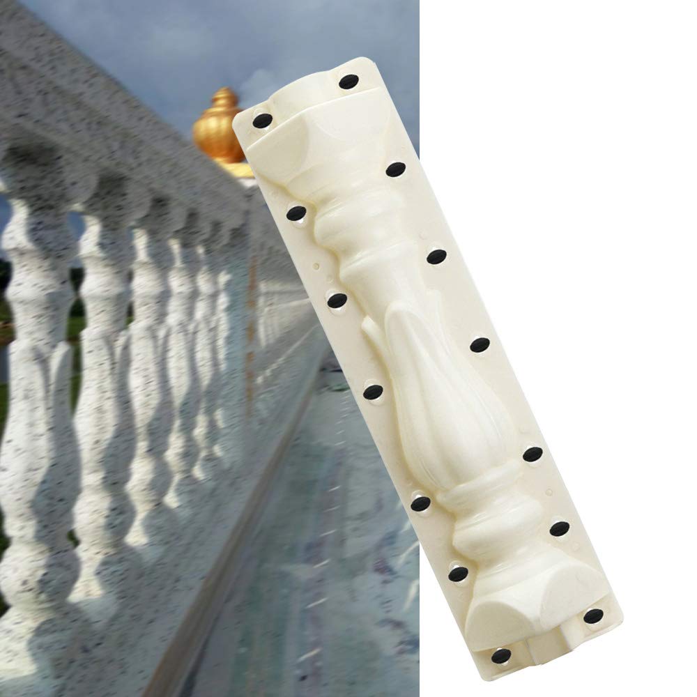 Roman Style 2 Concrete Column Molds for Plaster Cement Casting - DIY Balustrade & Railing Molds for Home Garden and Architectural Projects