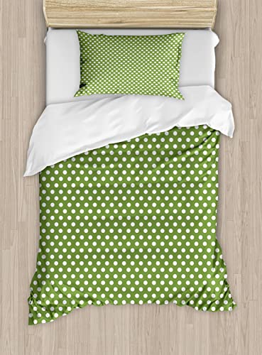 Olive Green and White