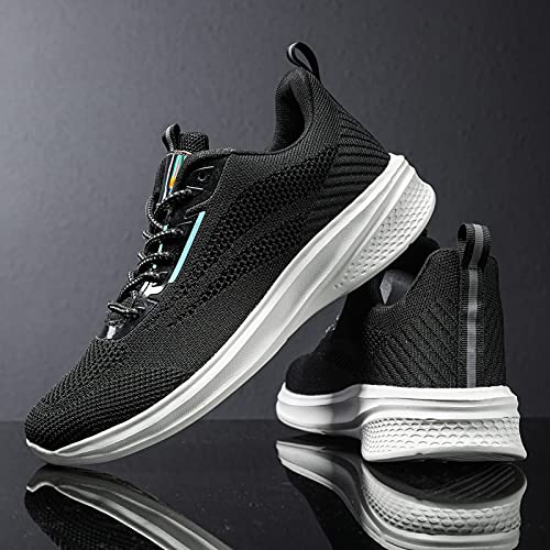 Eliogn Men's Running Shoes - Breathable Knit Mesh Lightweight Sneakers for Walking, Tennis & Casual Wear | Comfortable Fashion Athletic Shoes for Daily Workouts & Outdoor Activities