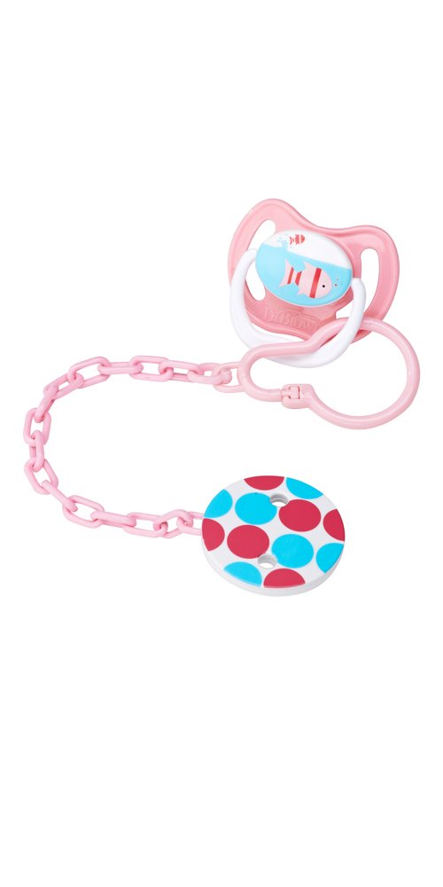Dr. Brown's Baby Pacifier Clip - Colorful Silicone Soother Holder for Infants & Toddlers - Secure to Stroller, Car Seat & Clothing - BPA-Free & Safe for Newborns
