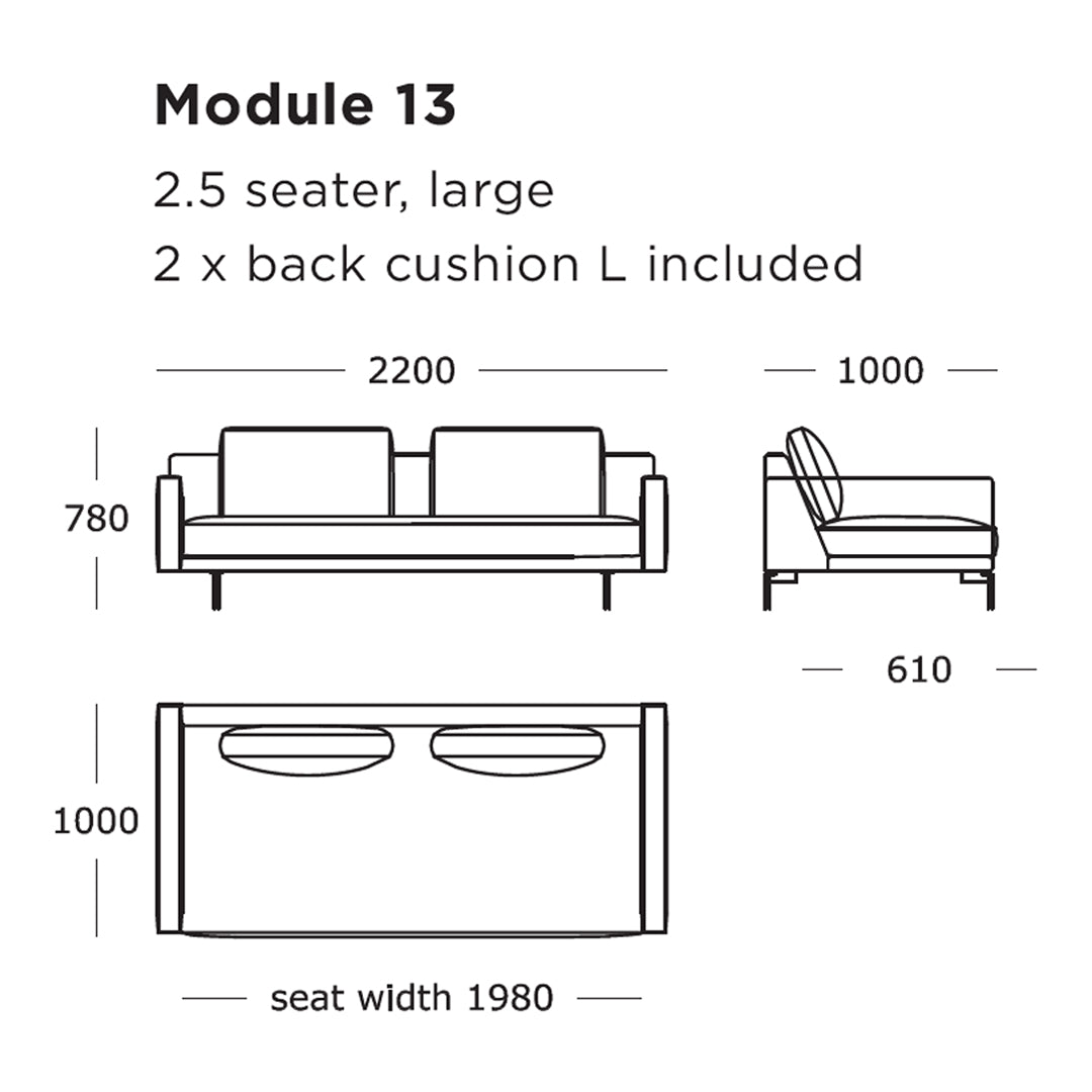 Edge V2 Modular Sofa Set - 9 to 16 Piece Customizable Sectional Couch for Living Room, Lounge & Home Theater Seating