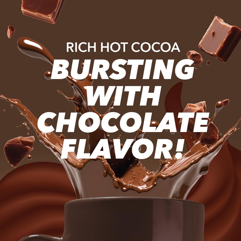 Charleston Chew Chocolate Flavored Hot Chocolate Pods - 72 Count (6 Packs of 12) | Compatible with Keurig 2.0 K-Cup Brewers | Rich Candy Cocoa Mix for Office, Home & Holiday Gifts