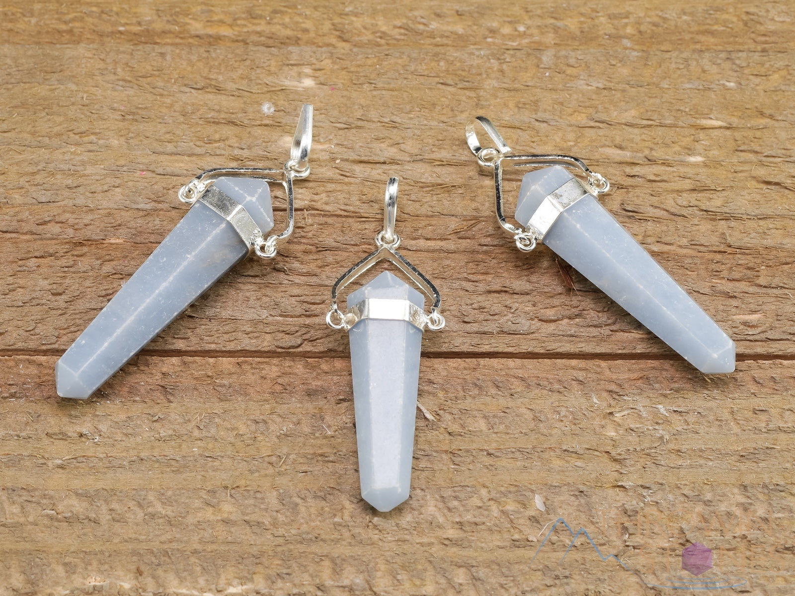 ANGELITE Crystal Pendant Necklace - Natural Healing Stone Jewelry, Handmade Blue Angelite Point for Chakra Balancing & Spiritual Growth | Perfect for Meditation, Energy Work & Gift Giving