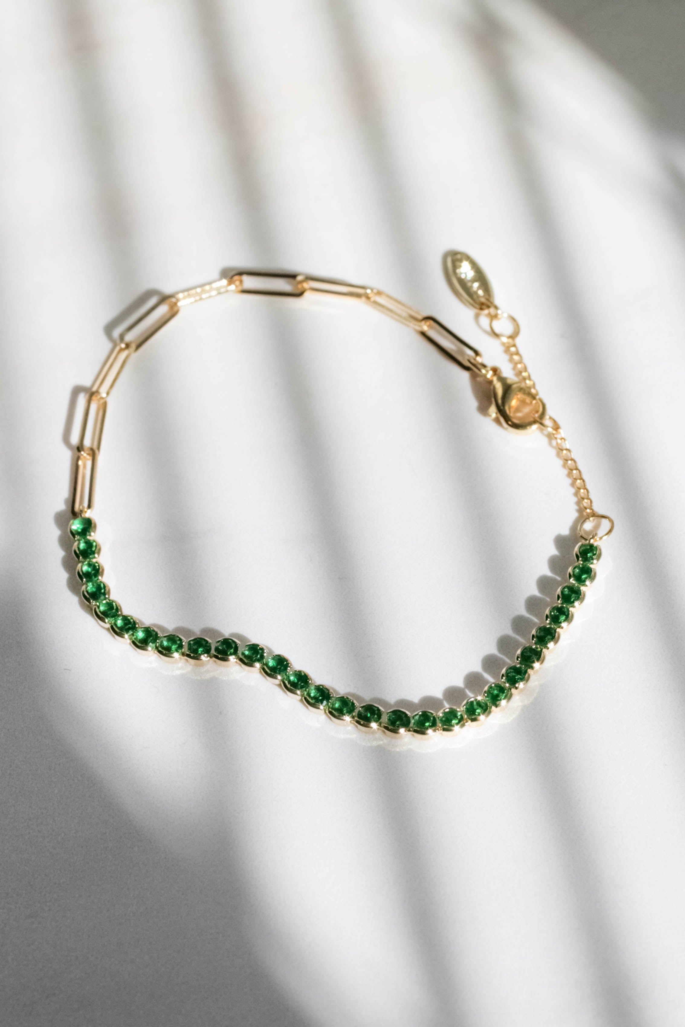 Elegant Half Chain Tennis Bracelet for Women - Dainty Gold & Silver Bracelet for Everyday Wear - Perfect for Parties, Weddings & Special Occasions