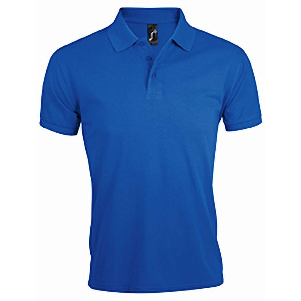 **Men's Prime Pique Short Sleeve Polo Shirt - Classic Fit, Breathable Fabric, XXL (45-47” Chest), Burgundy - Perfect for Casual Wear, Office & Outdoor Activities**