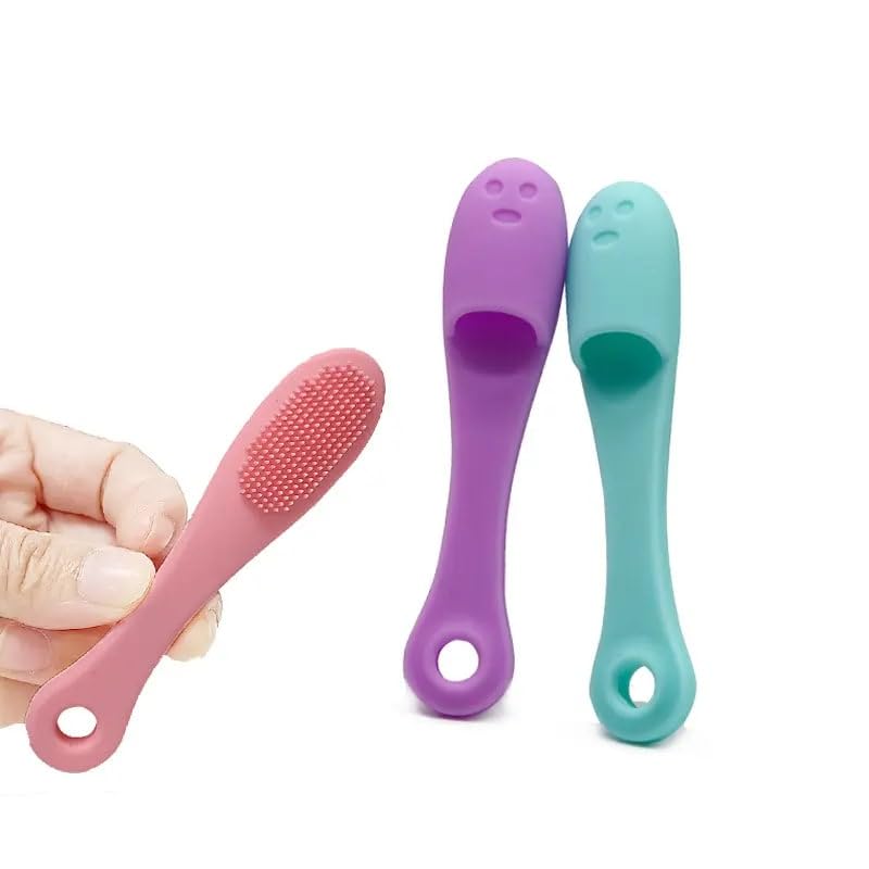 VIETNAM Soft Silicone Facial Cleansing Brush - Gentle Exfoliating Face Scrubber for Blackhead Removal & Deep Cleaning, 2-Pack - Perfect for Daily Skincare Routine & Travel