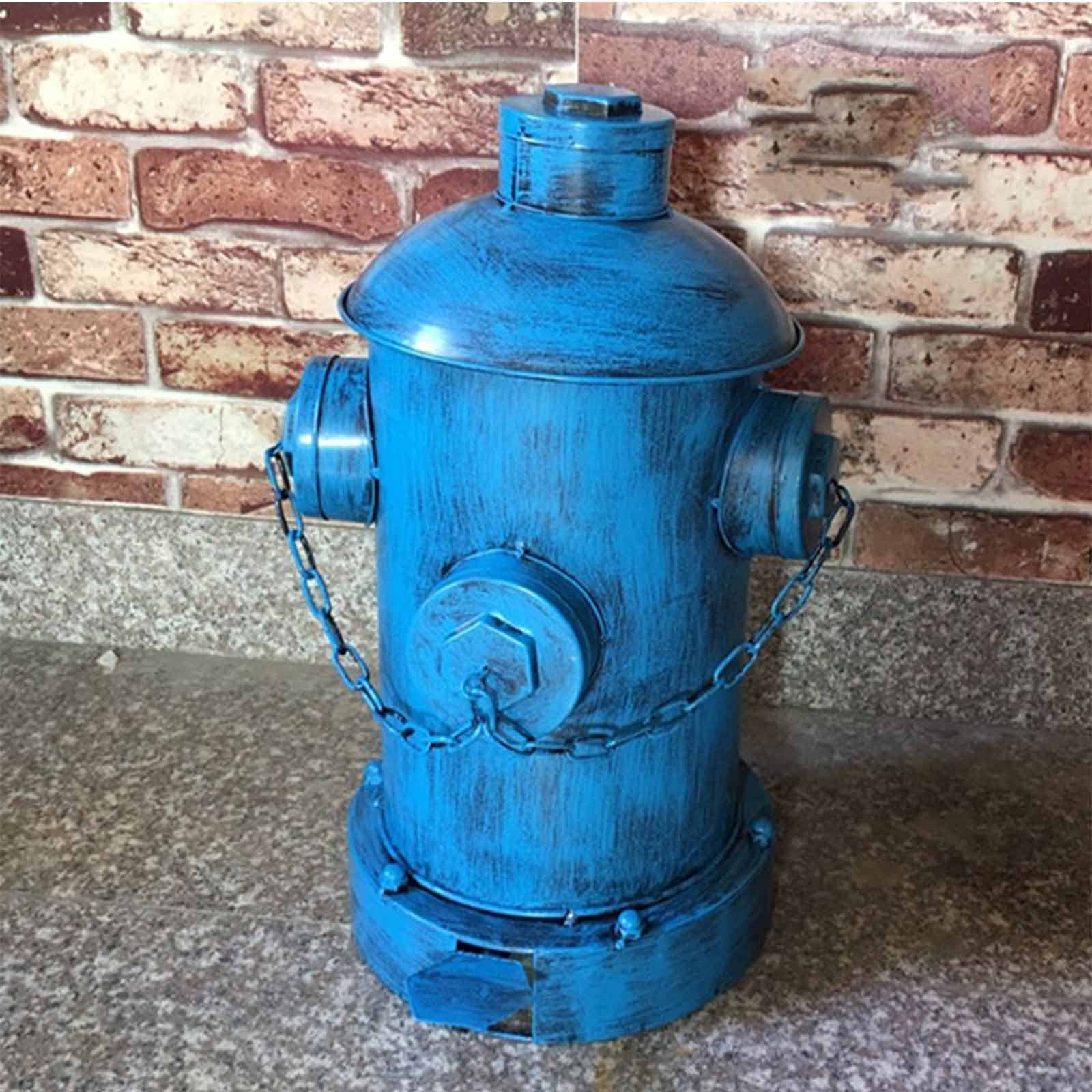 Vintage Iron Trash Can - Outdoor & Office Waste Bin for Recycling