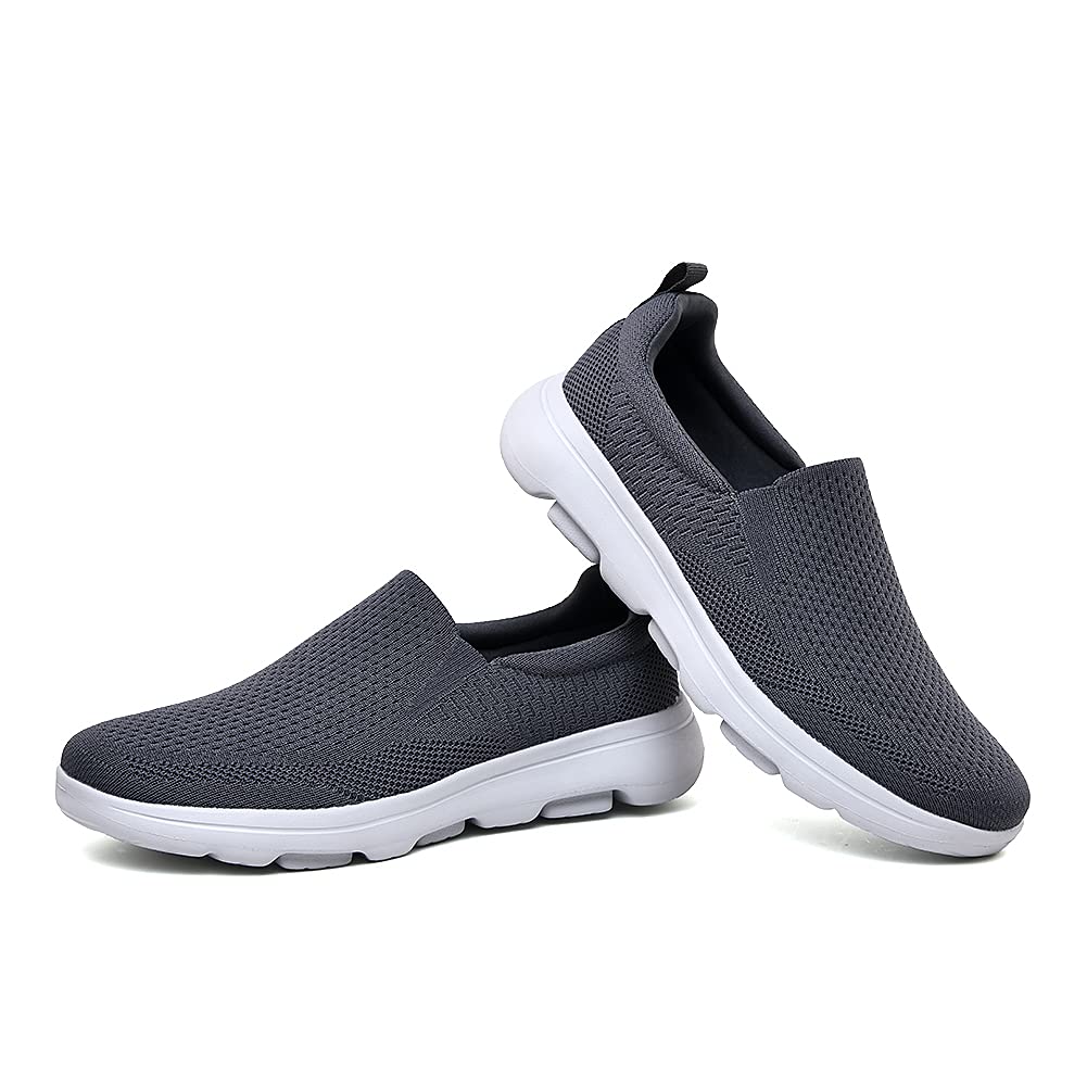 TIOSEBON Men's Breathable Mesh Slip-On Loafers - Lightweight Walking Shoes for Work, Driving & Tennis | Comfortable Casual Shoes for Daily Wear, Travel & Outdoor Activities