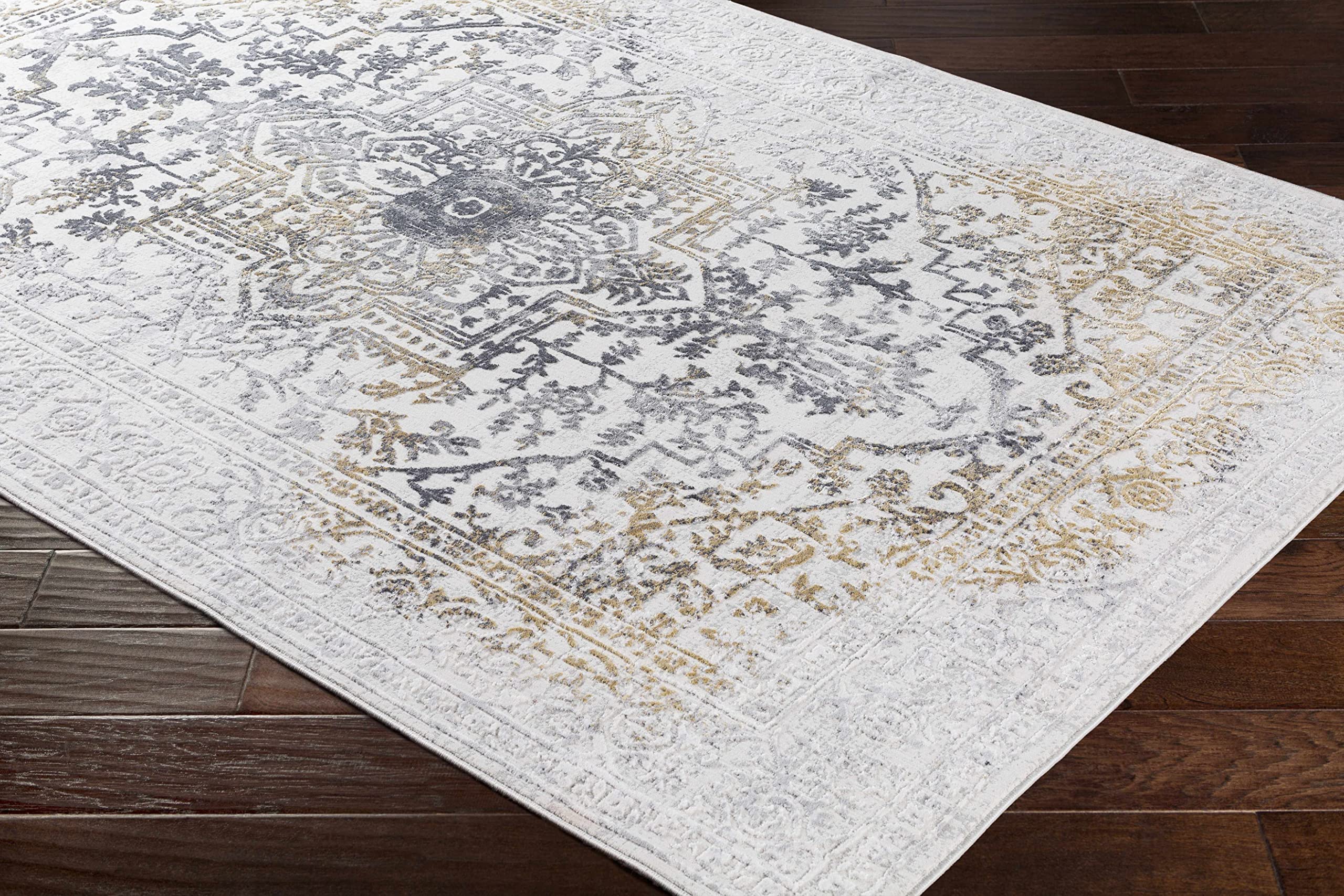 Hauteloom Morriston Traditional Gray Area Rug 2'7