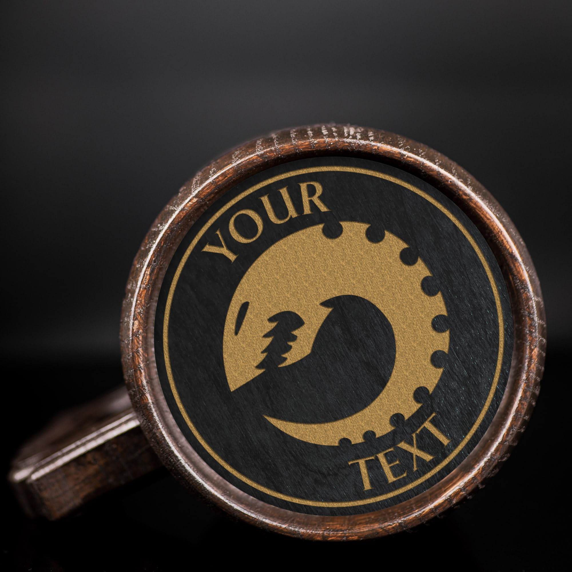 40K Tyranids Custom Beer Mug - Personalized Stein & Wooden Tankard - Unique Gamer Geek Gifts for Men, Him, Dad, Father - Perfect for Weddings, Anniversaries & Birthdays - Great for Game Nights, Parties & Collectors Display