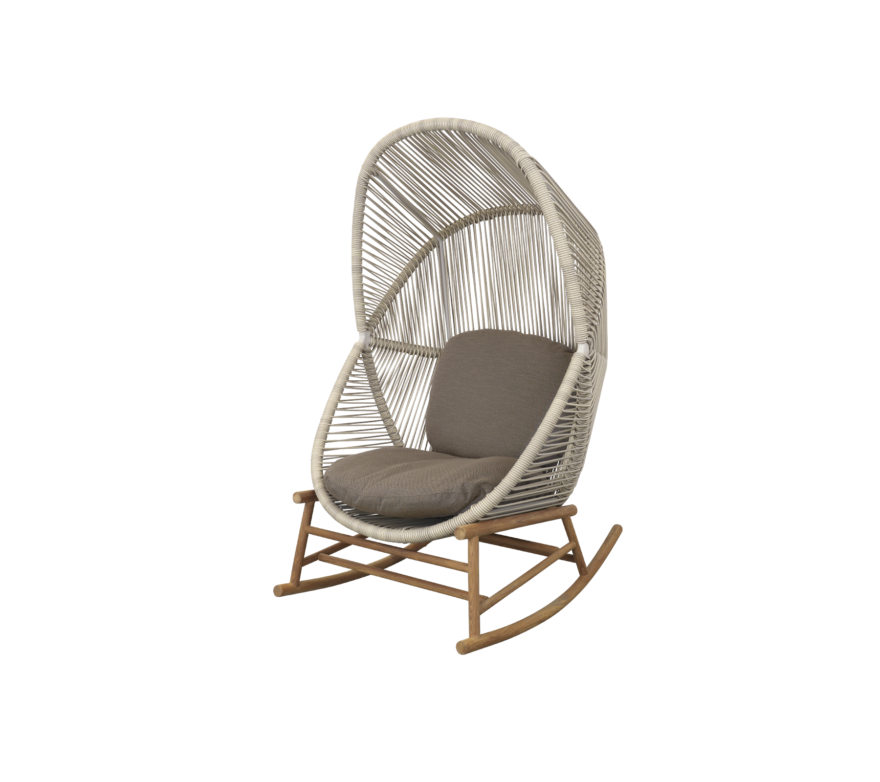 Hive Rocking Chair - Modern Wooden Rocker for Nursery, Living Room & Patio - Comfortable & Stylish Home Decor