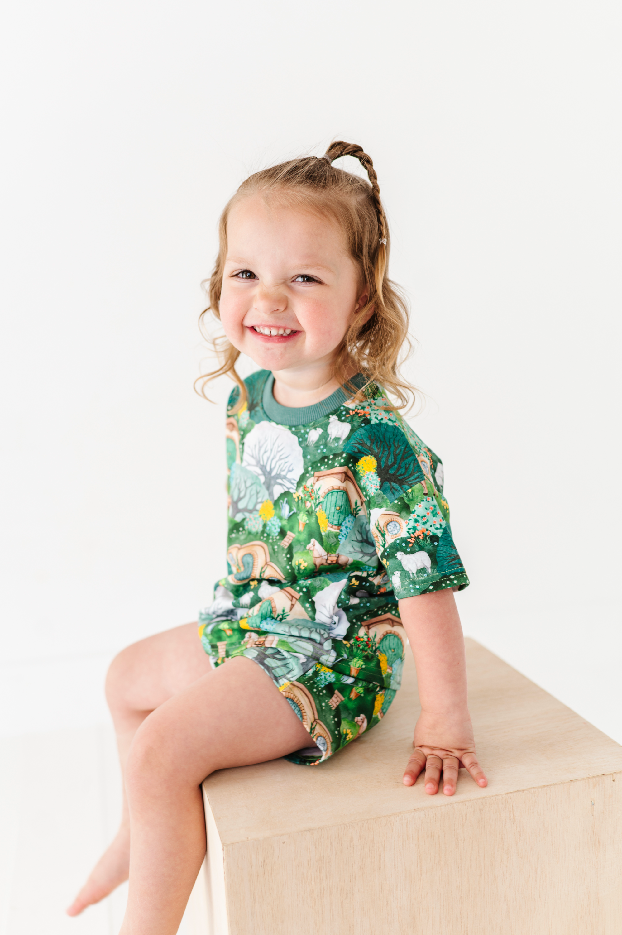 The Shire™ In Bloom Kids' Terry Cotton Short Sleeve Set - Soft & Breathable Summer Outfit for Boys & Girls - Perfect for Playdates, Beach Trips & Casual Wear
