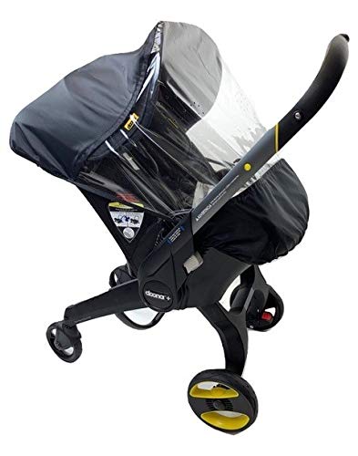 Doona Infant Car Seat Rain and Wind Cover - Waterproof & Windproof Protection for Baby Stroller - Perfect for Outdoor Walks, Travel, and Inclement Weather