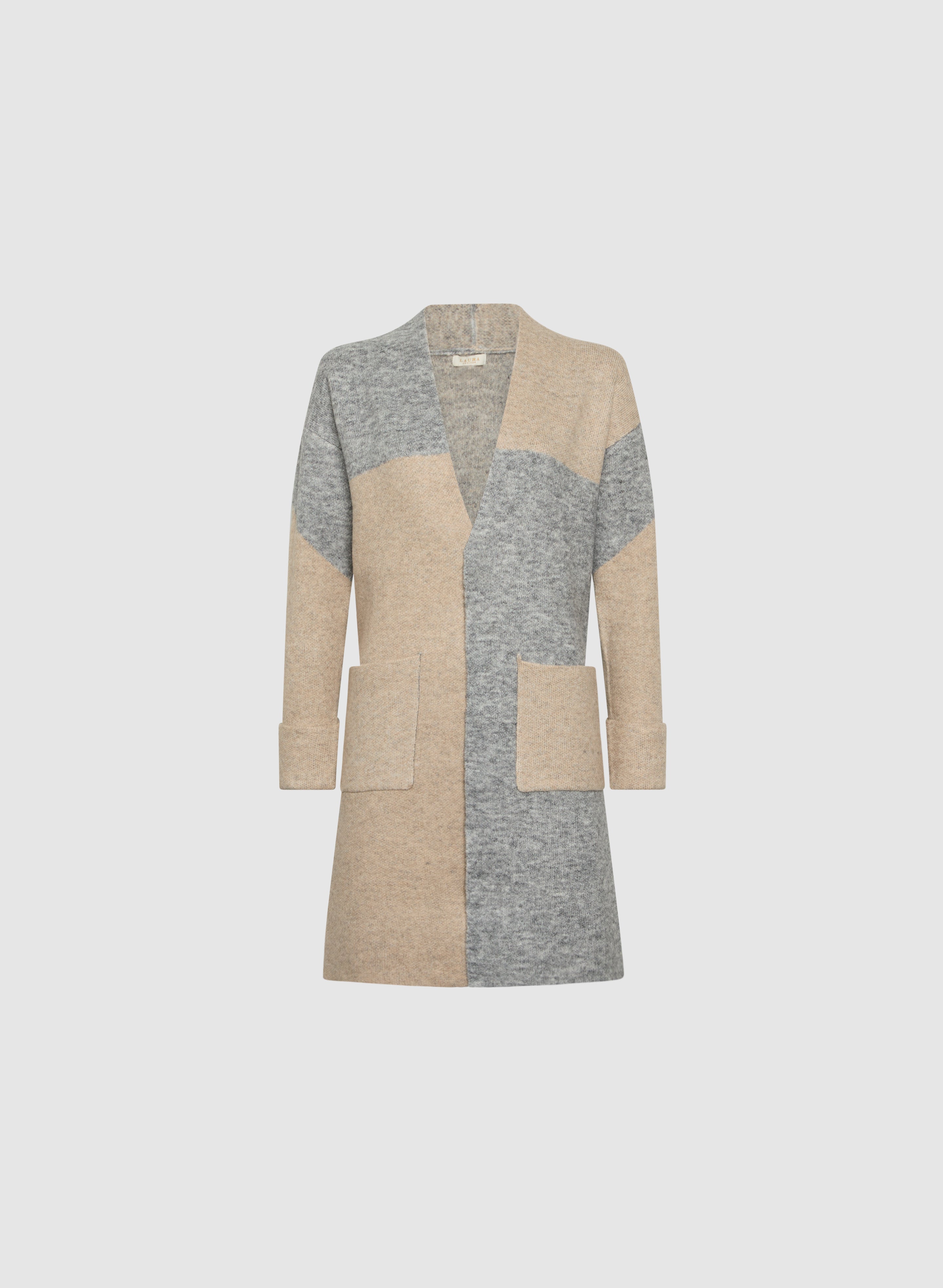 Stylish Color Block Open Front Cardigan for Women - Lightweight Knit Sweater for Layering, Casual Outfits & Office Wear