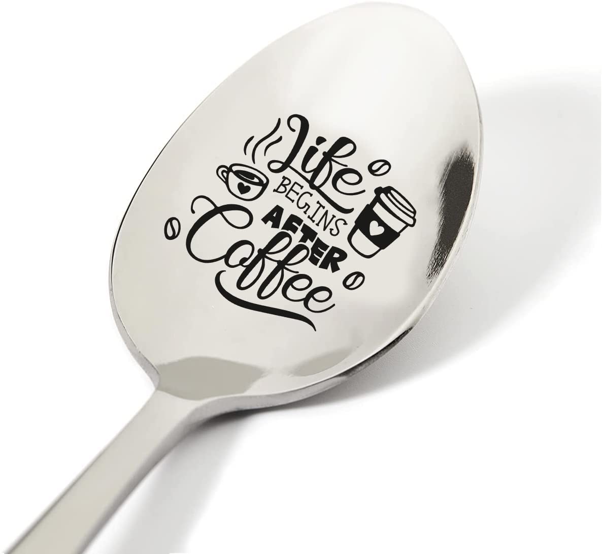 Engraved Coffee Spoon with Messages - 7