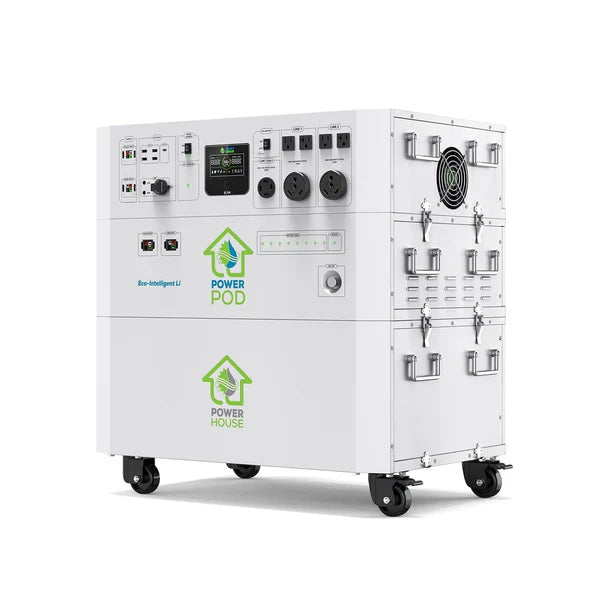 Nature's Generator Powerhouse Hybrid Platinum System - Solar & Wind Powered Off-Grid Generator for Home, Camping, RV & Emergency Backup Power
