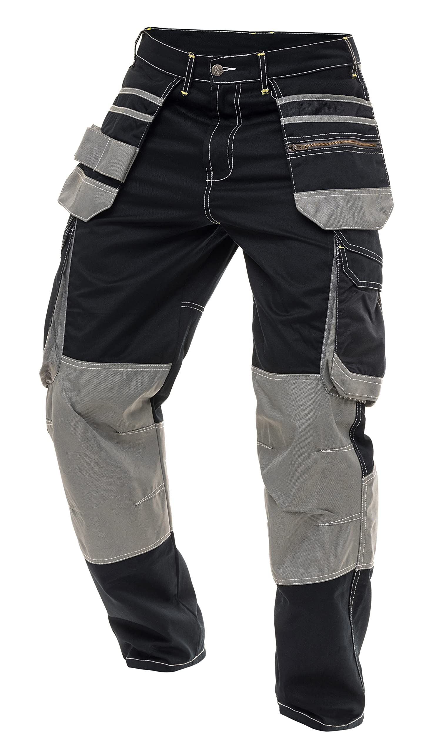 Men's Tactical Cargo Pants - Durable Workwear with Tool Pockets for Construction & Outdoor Use