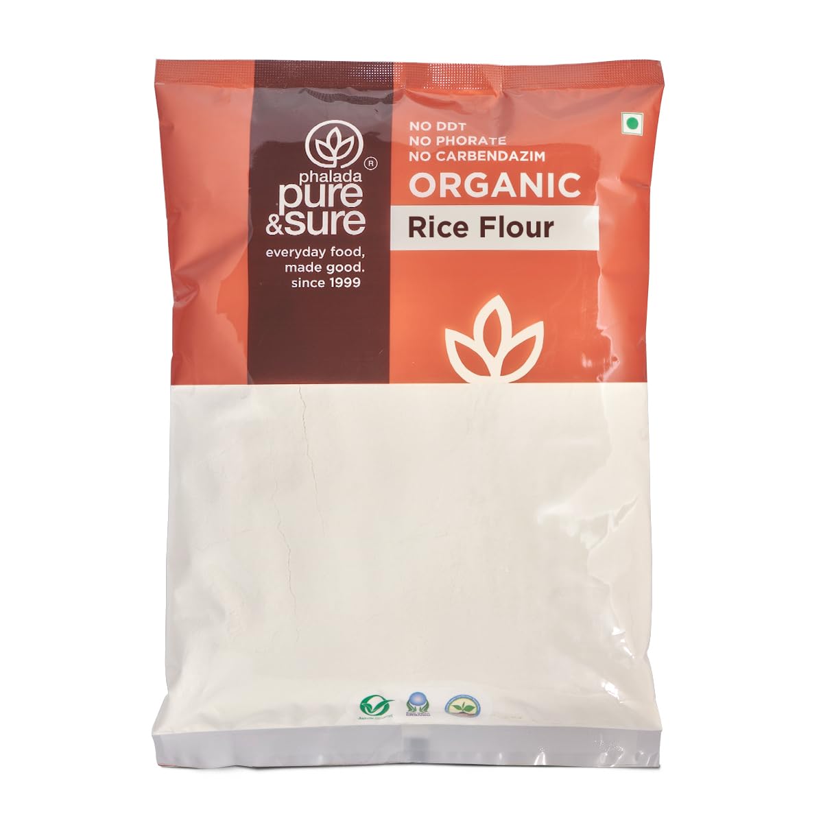 Pure & Sure Organic Rice Flour for Baking - Vegan, Gluten Free, Non-GMO, No Preservatives | 1kg Pack | Perfect for Bread, Cakes & Gluten-Free Recipes