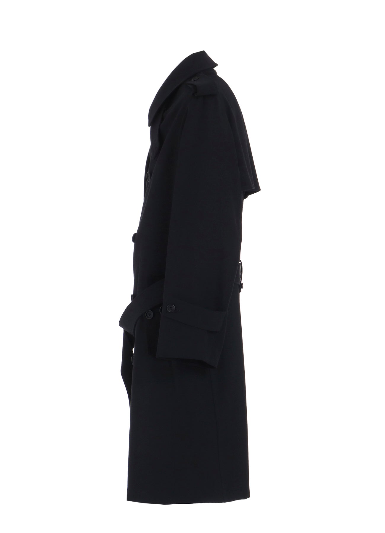 2/60 Wool Gabardine Short Trench Coat for Women - Classic Water-Resistant Fall & Spring Outerwear | Perfect for Office, Travel & Casual Wear