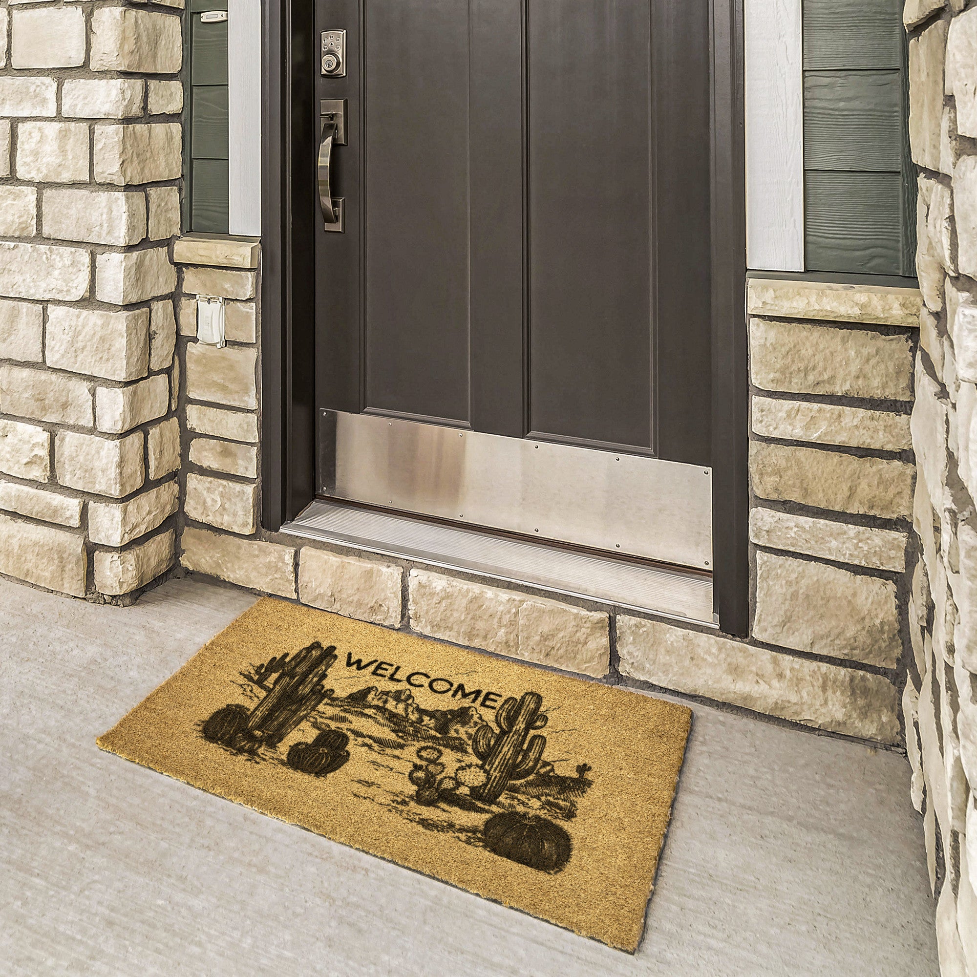 Desert Scene Welcome Doormat - Heavy Duty Outdoor Entrance Mat for Home & Patio - Perfect for Front Door, Backyard, and High Traffic Areas