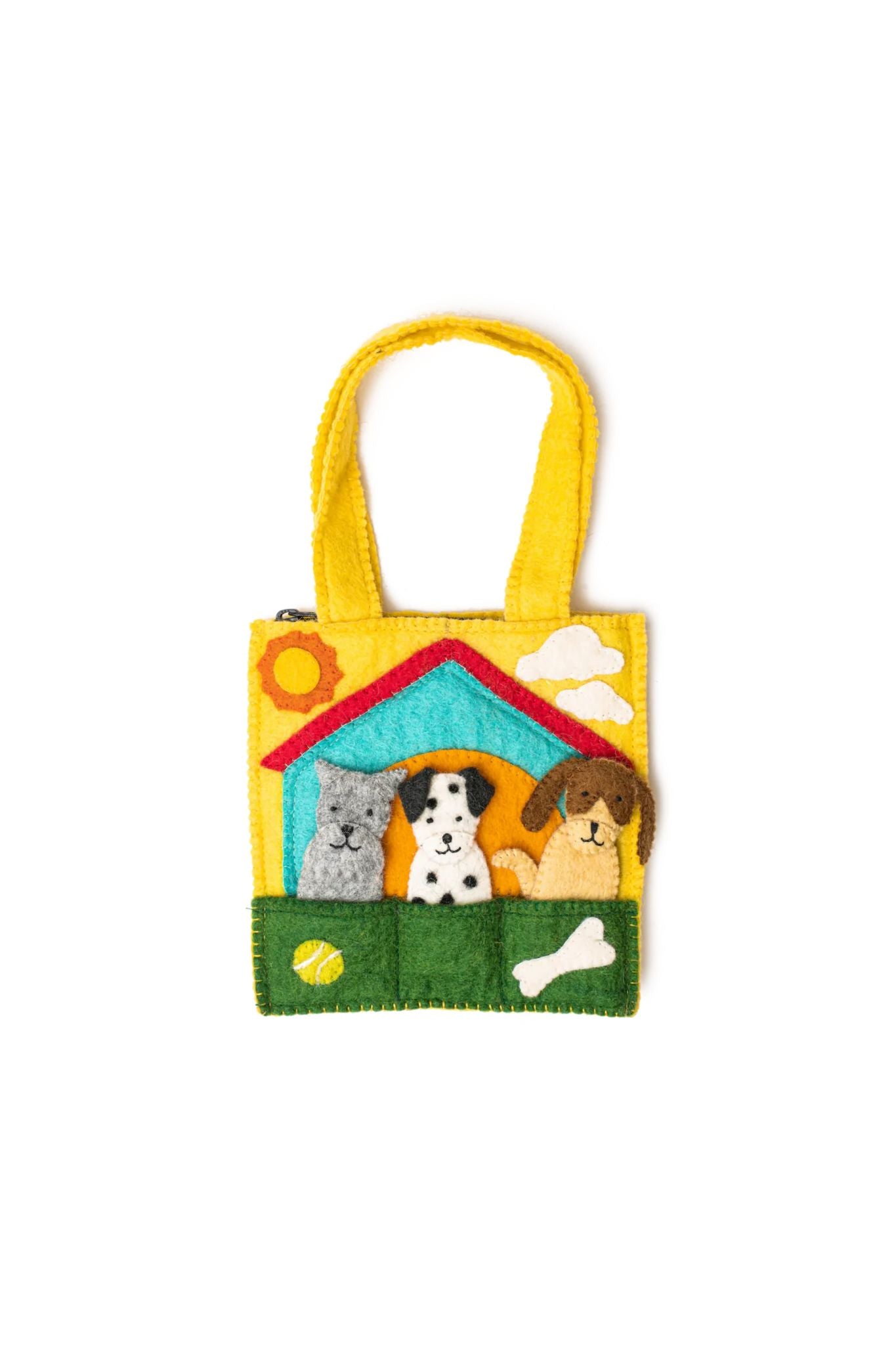 Soft Felt Dog Puppet Handbag - Cute Pet Toy & Fashion Accessory for Kids & Adults | Perfect for Playtime, Storytelling & Costume Parties