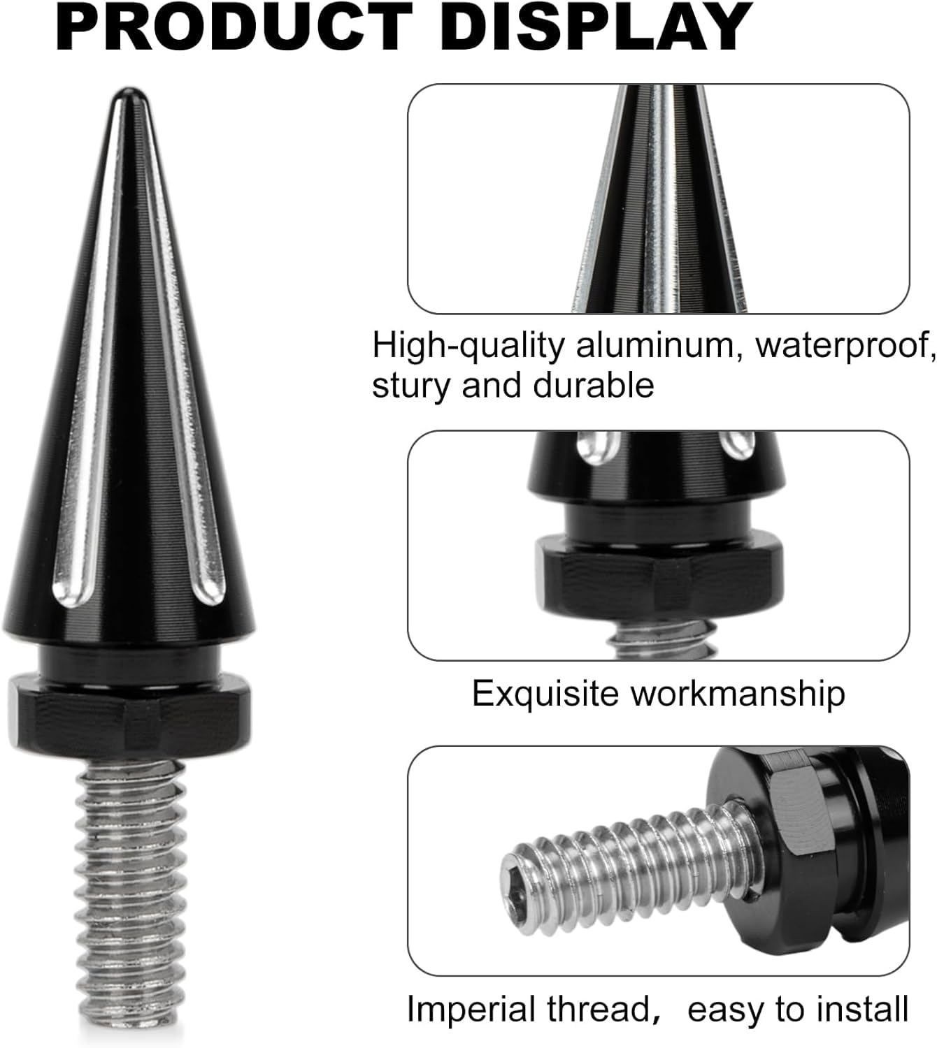 PSLER Motorcycle Windshield Bolts & Screws Kit - Black & Chrome Fairing Bolts for Harley Touring, Street Glide, Electra Glide (2014+) - Secure Windscreen Installation for Long Rides & Highway Cruising