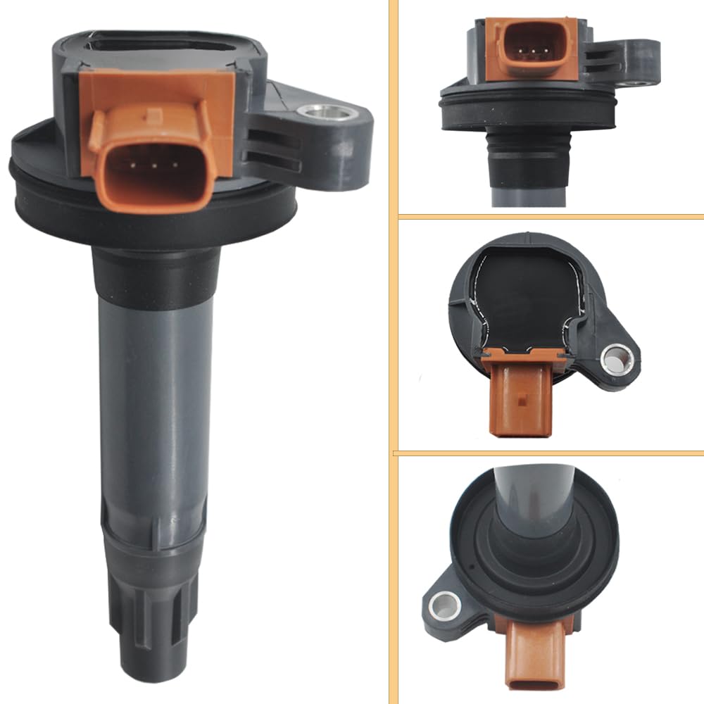 6-Pack Ignition Coil & Iridium Spark Plugs Set - Compatible with Ford F150 Ecoboost 3.5L V6 Turbo (2011-2016), Expedition, Explorer, Flex, Transit & Lincoln MKS, MKT, Navigator - High Performance Engine Parts for Smoother Acceleration & Better Fuel Efficiency