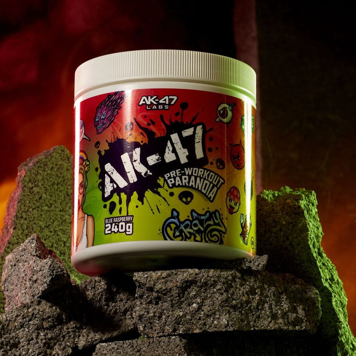 AK 47 Labs Pre Workout Powder 240g - Premium Energy & Focus Supplement for Intense Gym Sessions & Athletic Performance