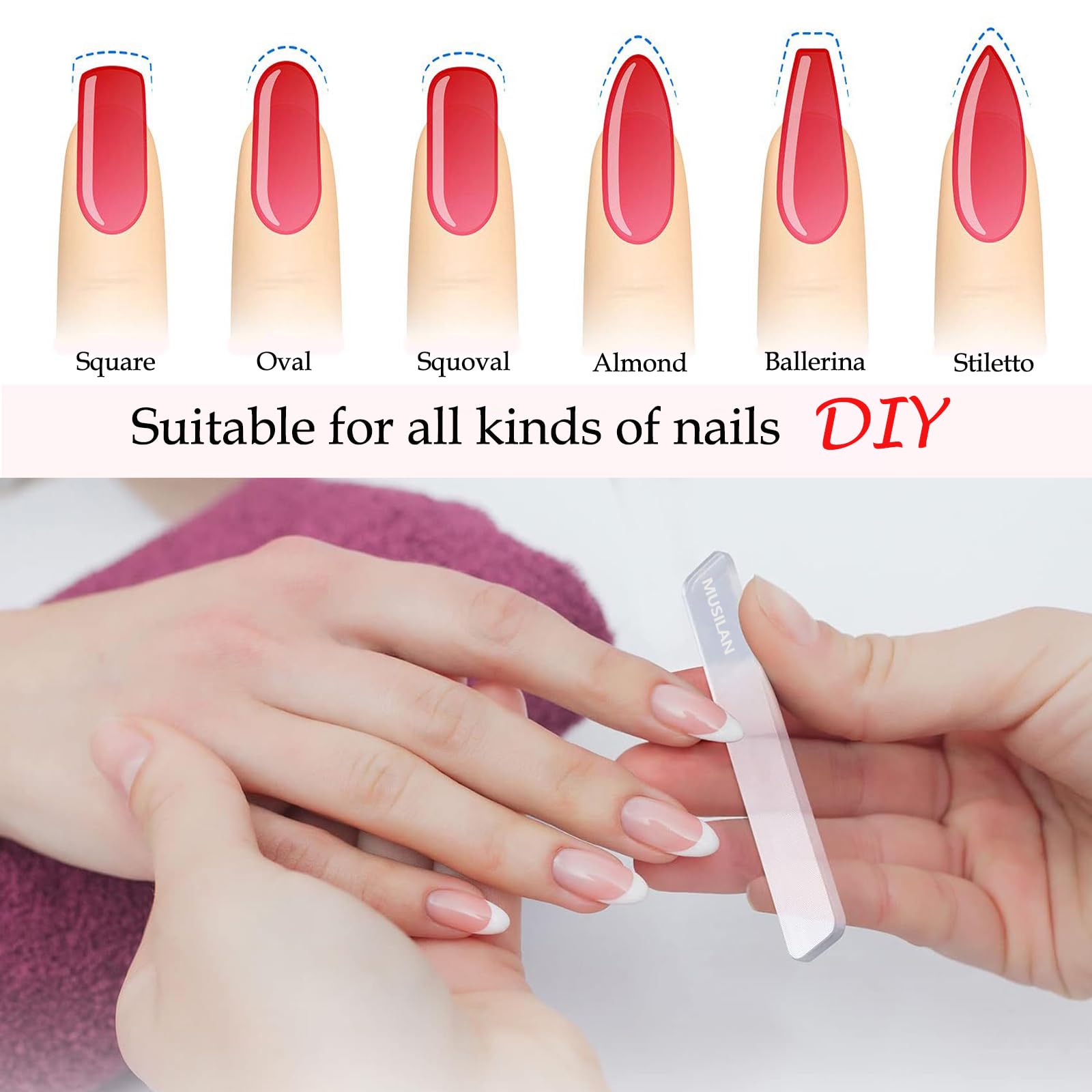 Professional Brush-On Nail Glue for Press-On & Acrylic Nails - Super Strong Adhesive with Precision Brush - Perfect for Salon, DIY Manicures & False Nail Tips Application