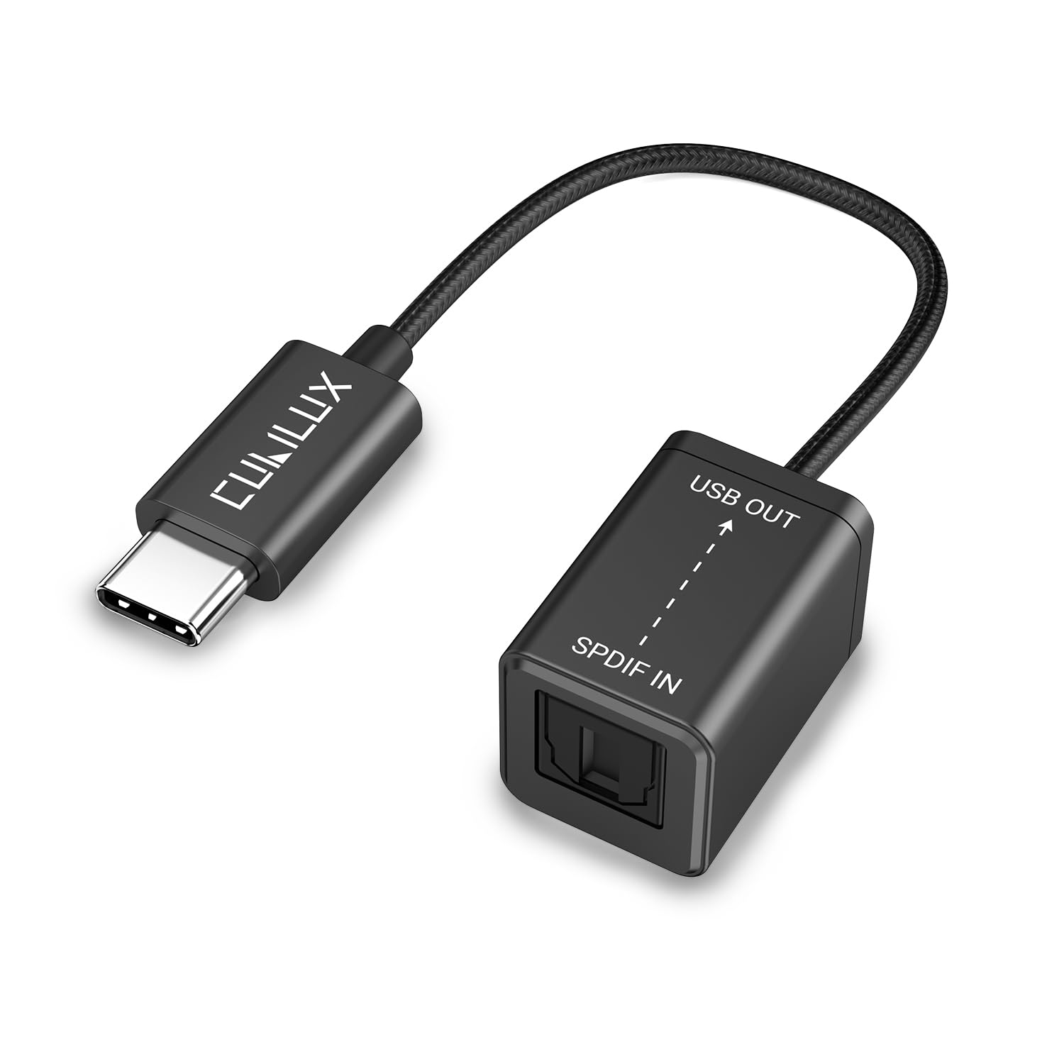 Cubilux USB C to Optical Audio Adapter with SPDIF Input - TOSLINK to Type C Digital Audio Capture for Recording | Compatible with iPhone 16/15, iPad, MacBook, Samsung, Google Pixel, Android Phones & Laptops | Perfect for Podcasting, Music Production & Home Theater Setups