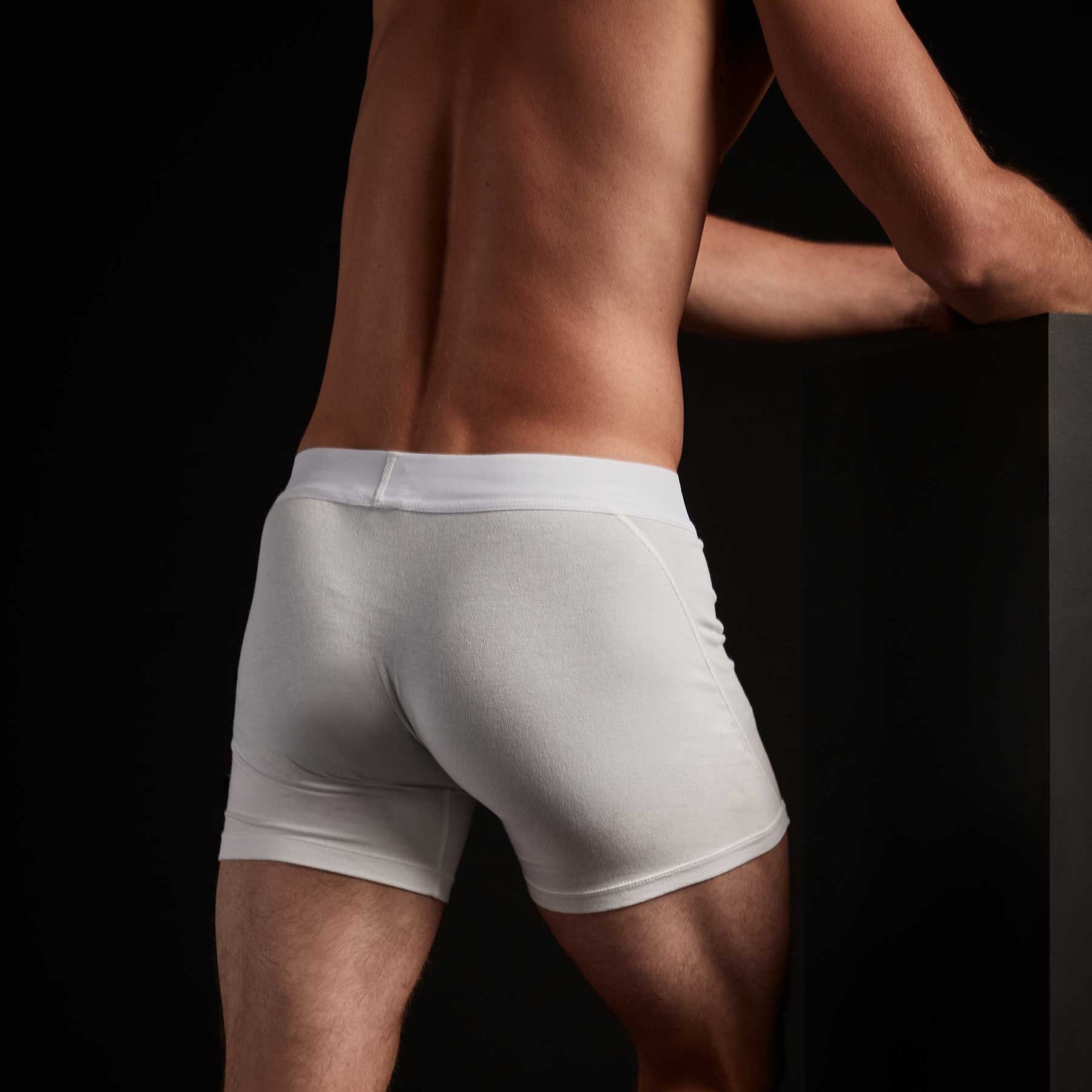 Premium Elevated Lotus Sport Boxer Shorts for Men - Breathable & Comfortable White Underwear - Perfect for Gym, Running & Everyday Wear