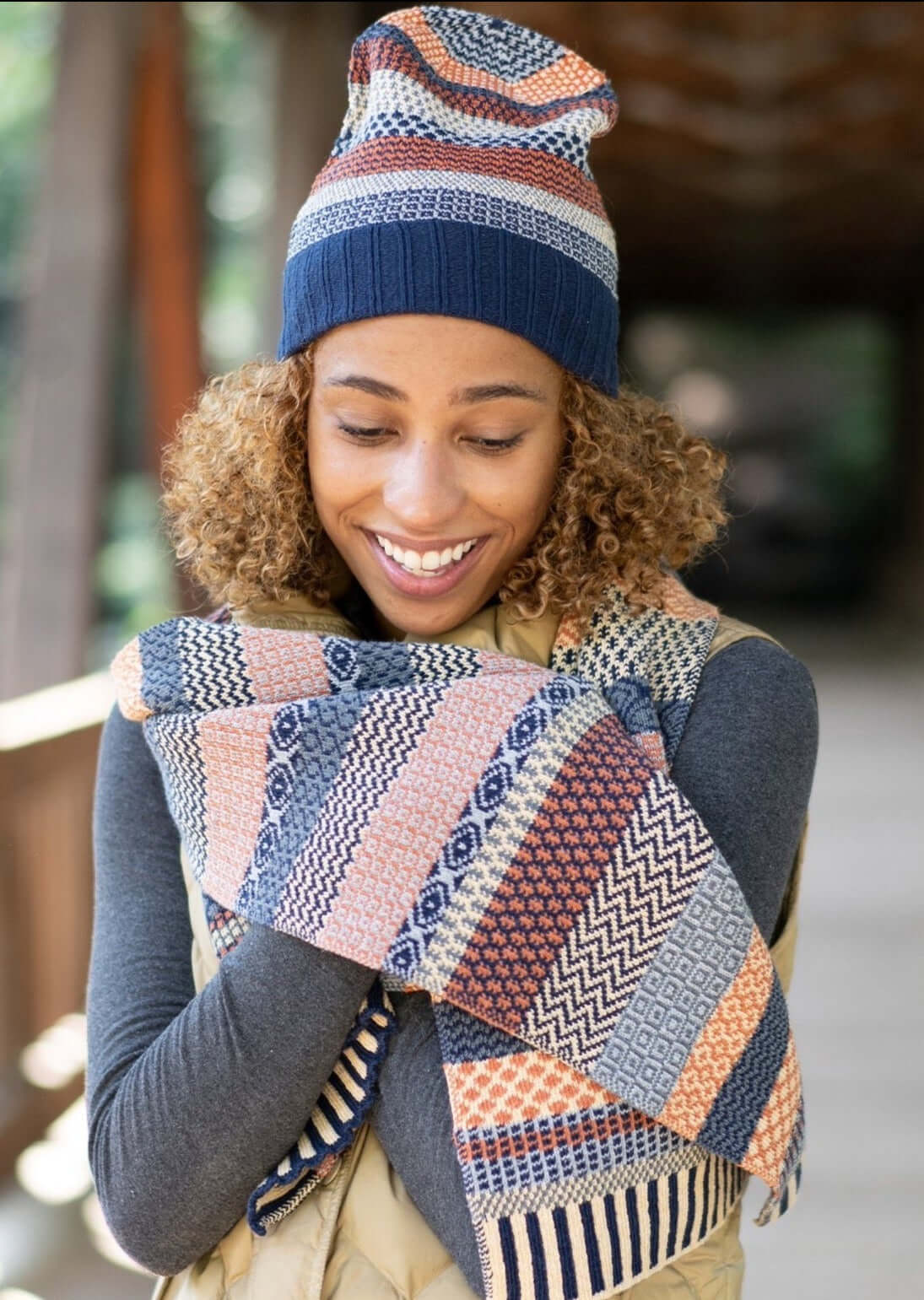 Cozy NUTMEG Knitted Beanie Hat for Men & Women - Winter Warm Fleece Lined Skull Cap - Perfect for Outdoor Activities, Skiing, Hiking & Casual Wear